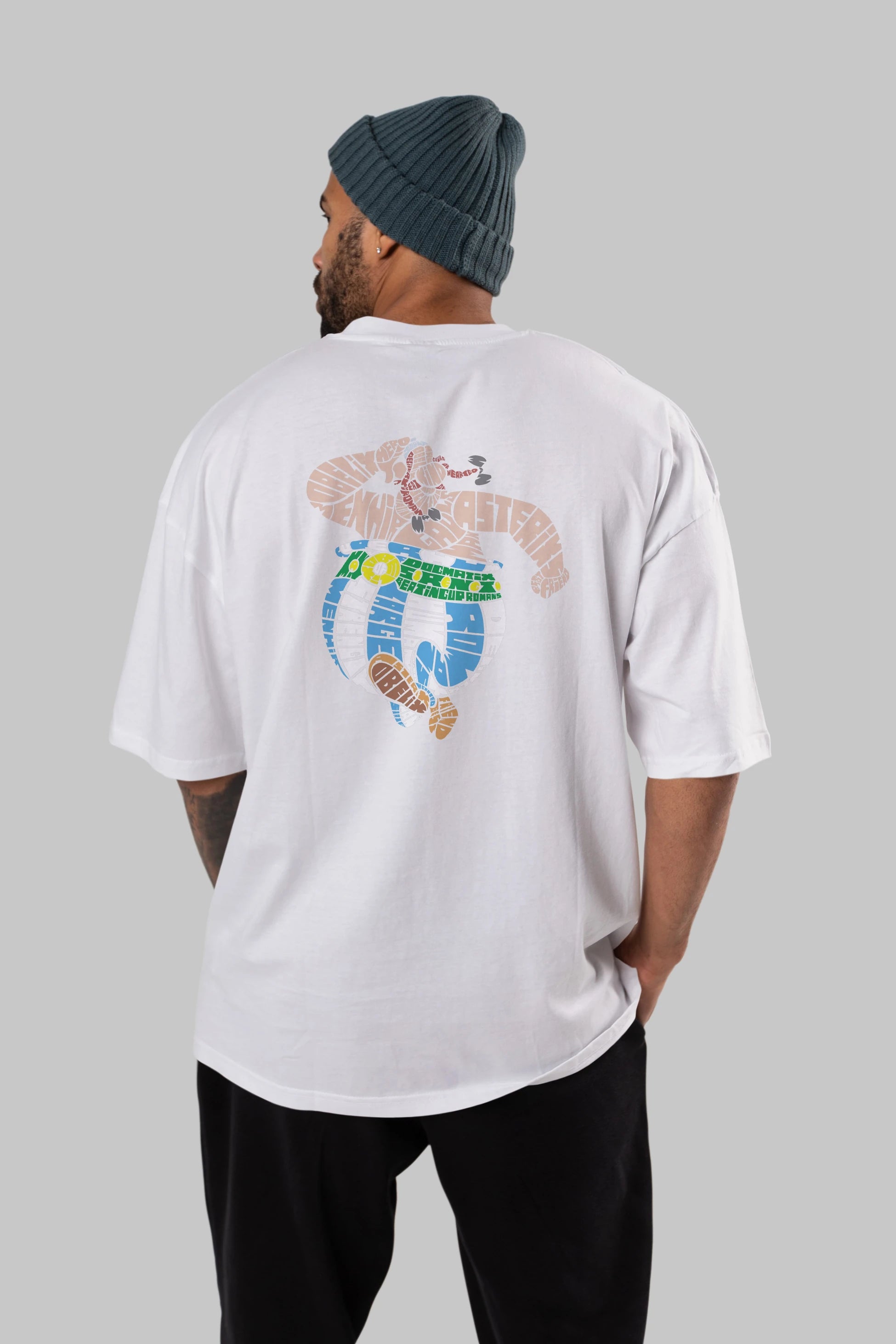 Obelix Arka Baskılı Oversize t-shirt %100 pamuk Erkek Kadın Unisex