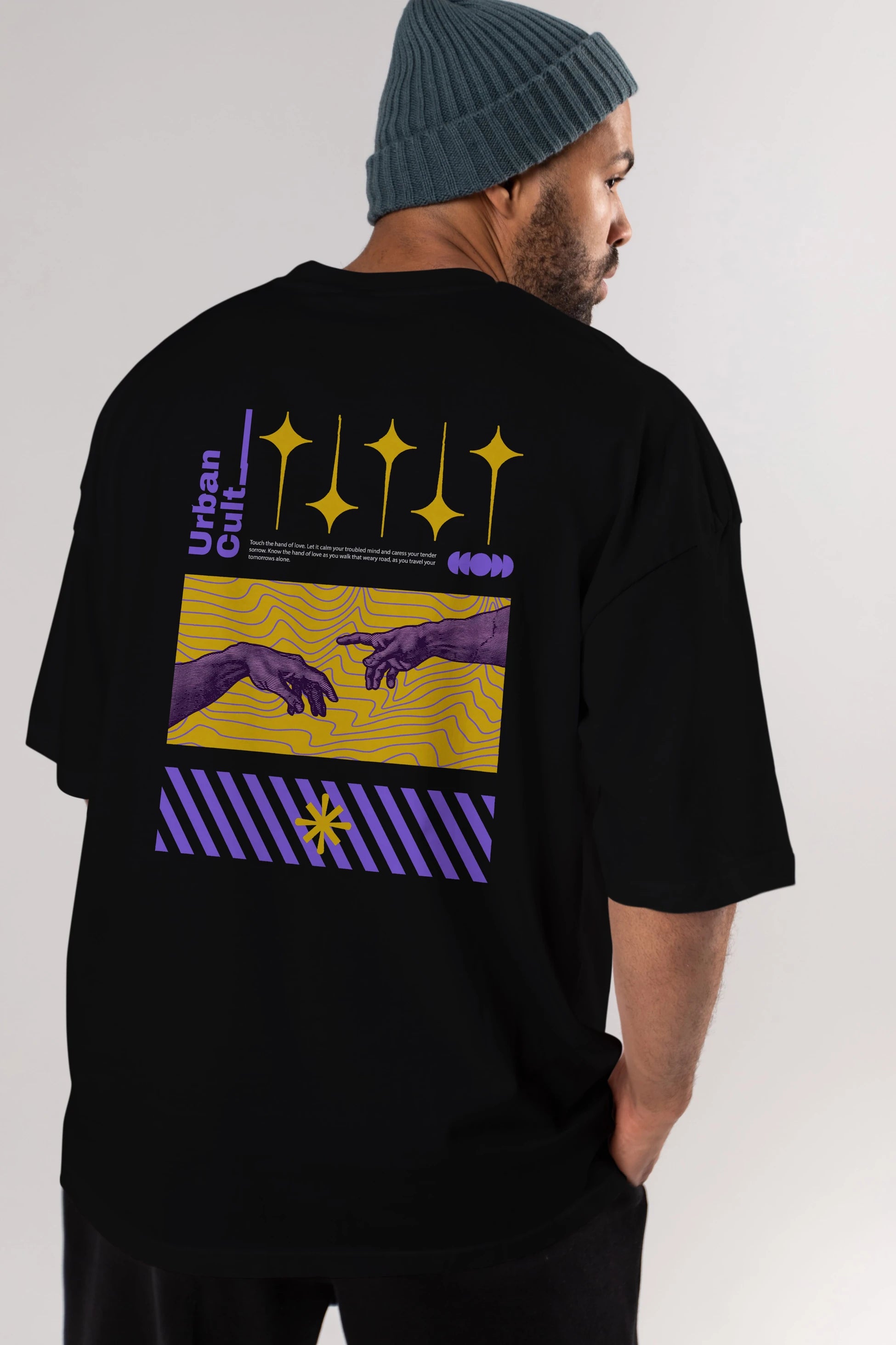Urban Cult Arka Baskılı Oversize t-shirt Erkek Kadın Unisex
