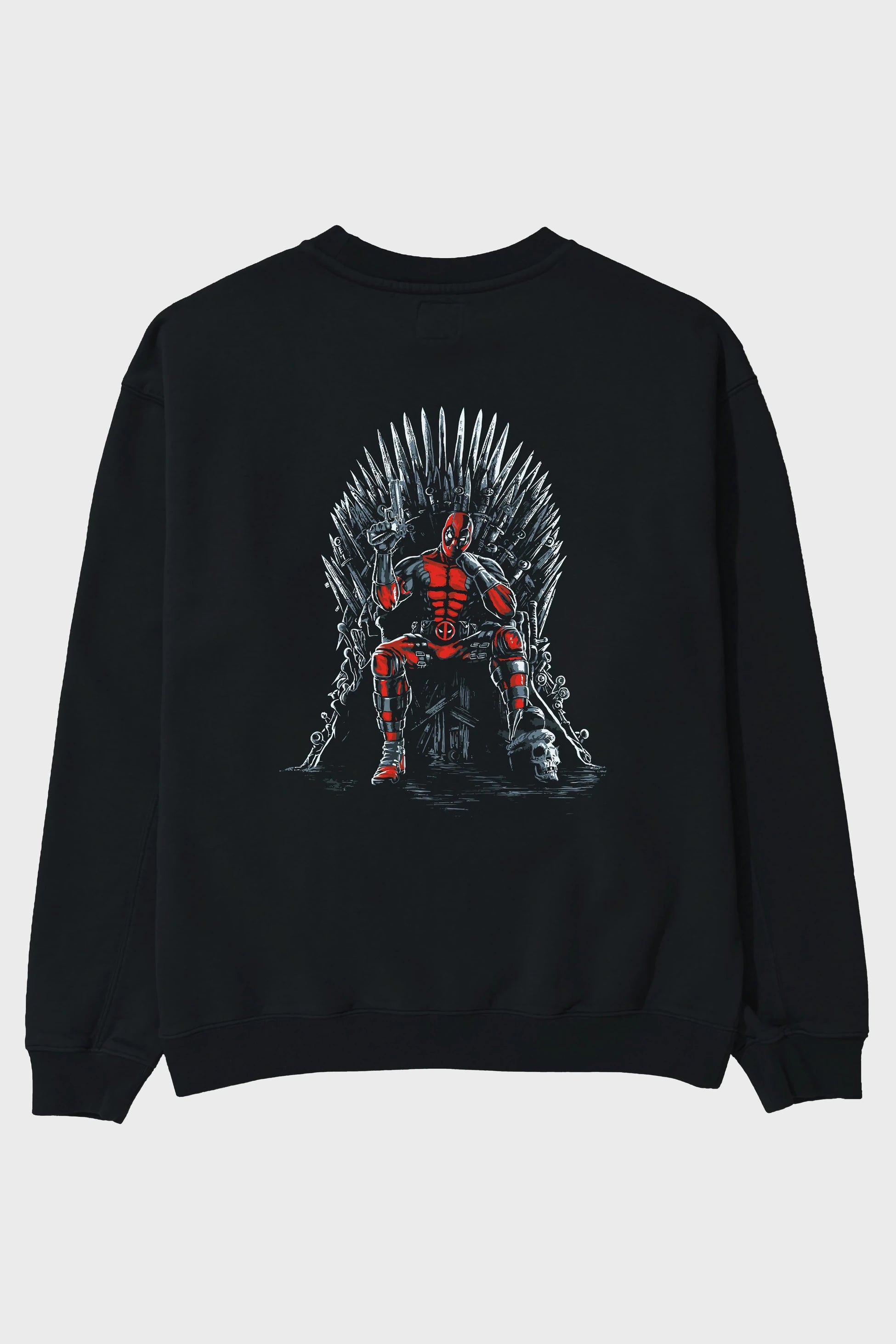 Deadpool (6) Arka Baskılı Oversize Sweatshirt Erkek Kadın Unisex