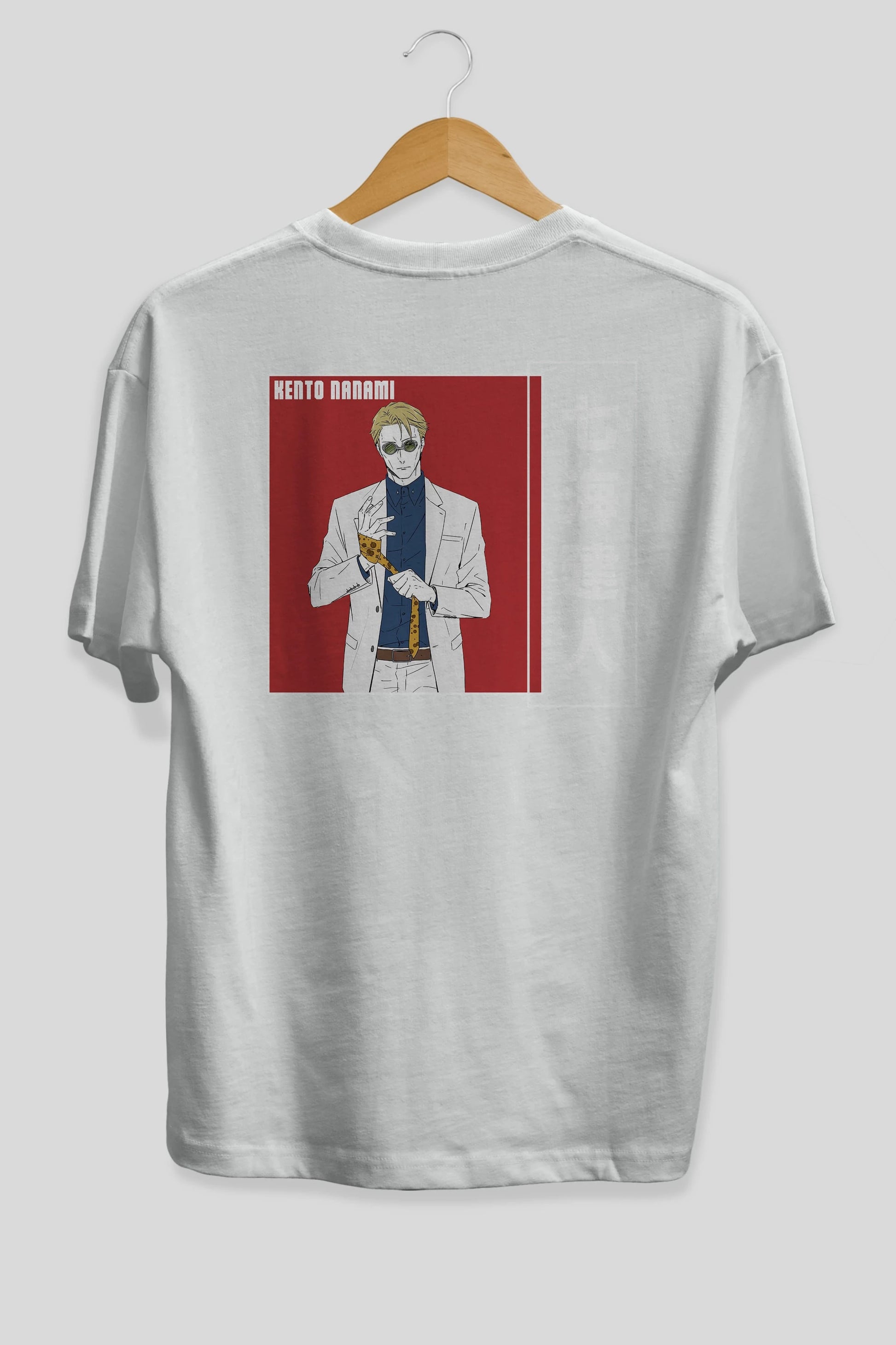 Kento Nanami 1 Anime Arka Baskılı Oversize t-shirt Erkek Kadın Unisex