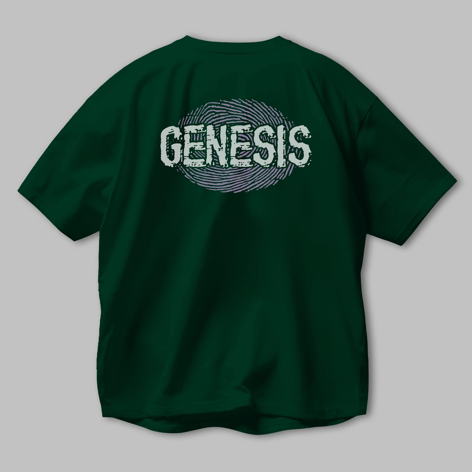Genesis Arka Baskılı Oversize t-shirt Erkek Kadın Unisex