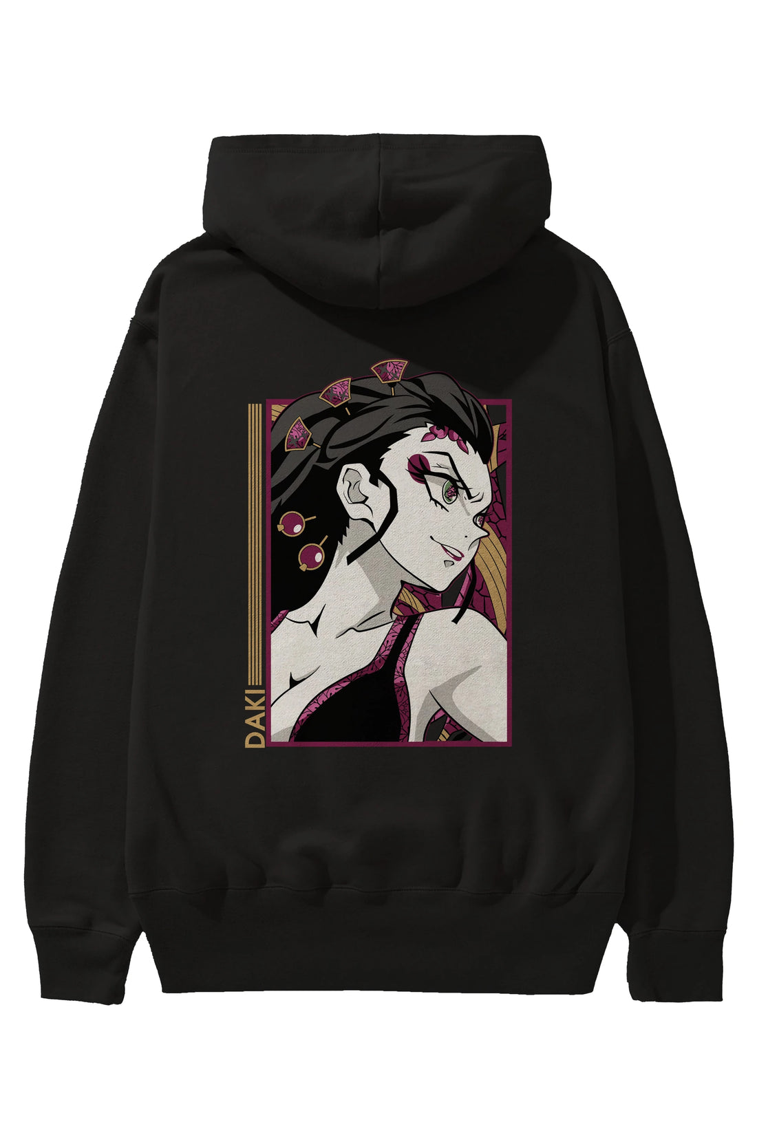 Daki DEMION SLAYER Anime Arka Baskılı Hoodie Oversize Kapüşonlu Sweatshirt Erkek Kadın Unisex