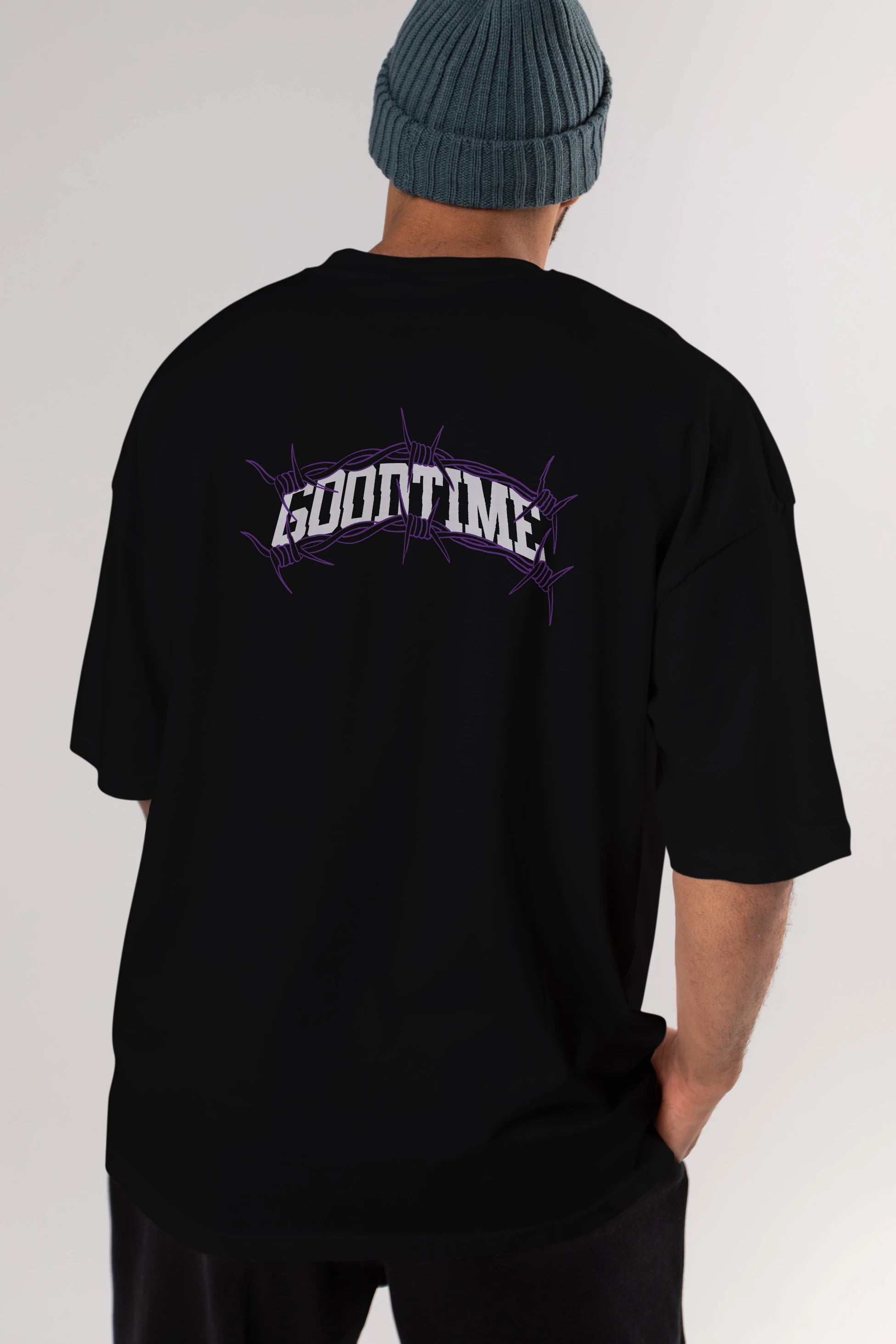 Good Time Arka Baskılı Oversize t-shirt Erkek Kadın Unisex