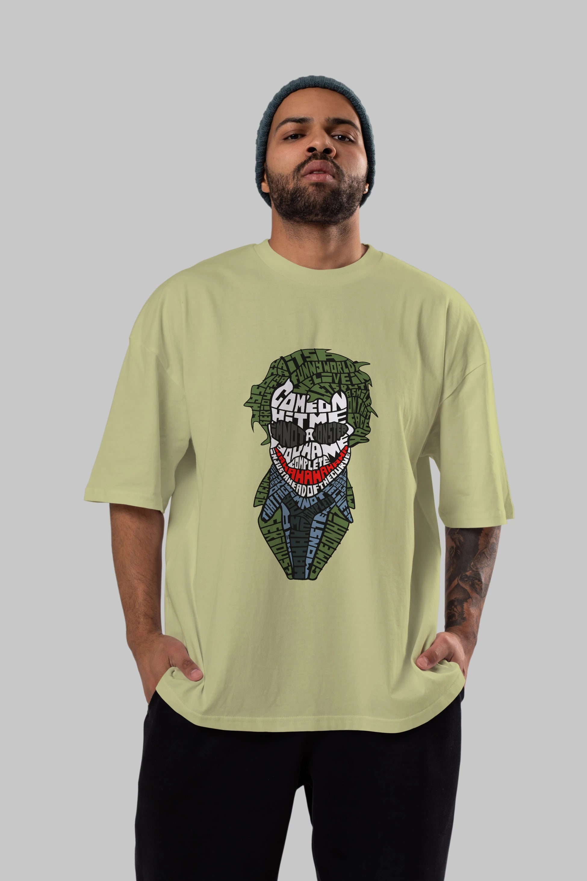 Why So Serious Ön Baskılı Oversize t-shirt %100 pamuk Erkek Kadın Unisex