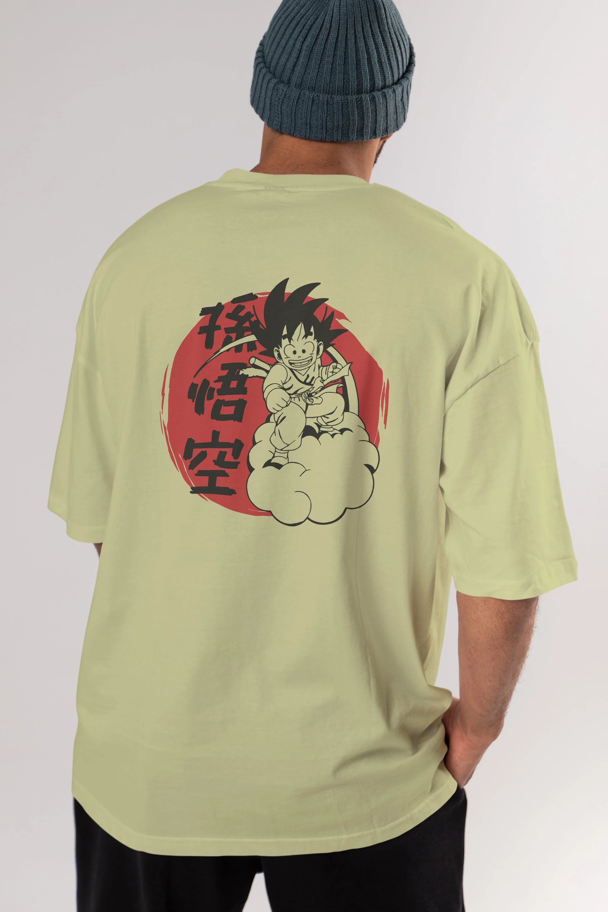 DRAGON BALL Anime Arka Baskılı Oversize t-shirt Erkek Kadın Unisex