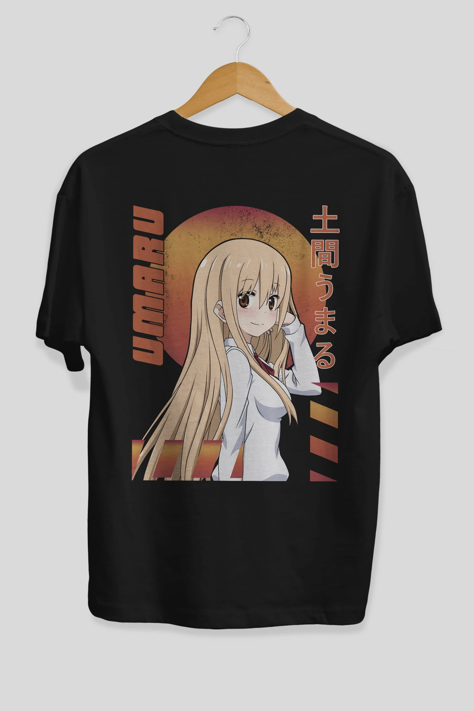 Umaru Doma 5 Anime Arka Baskılı Oversize t-shirt Erkek Kadın Unisex