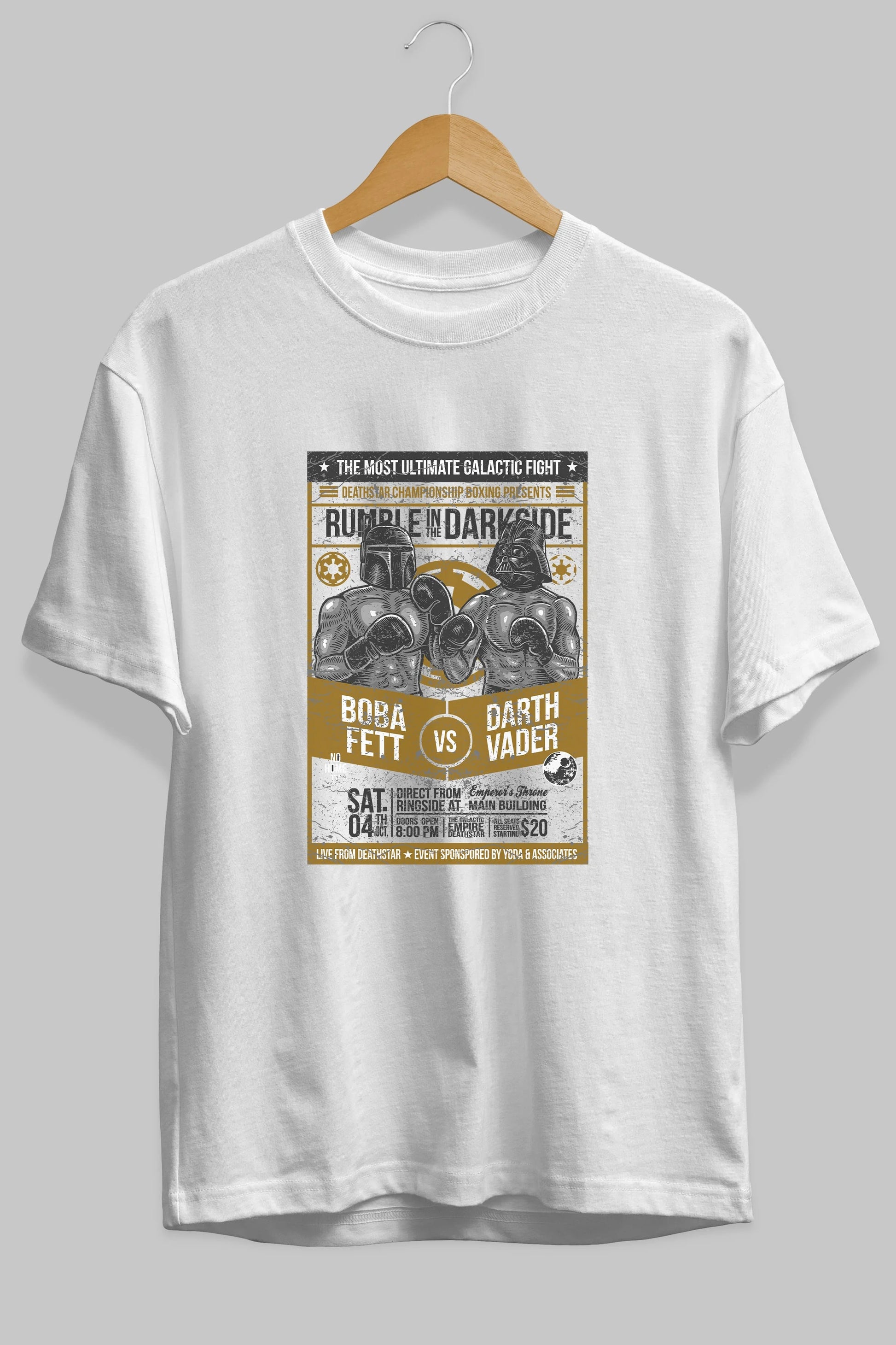 Rumble In The Darkside Ön Baskılı Oversize t-shirt Erkek Kadın Unisex %100 Pamuk tişort