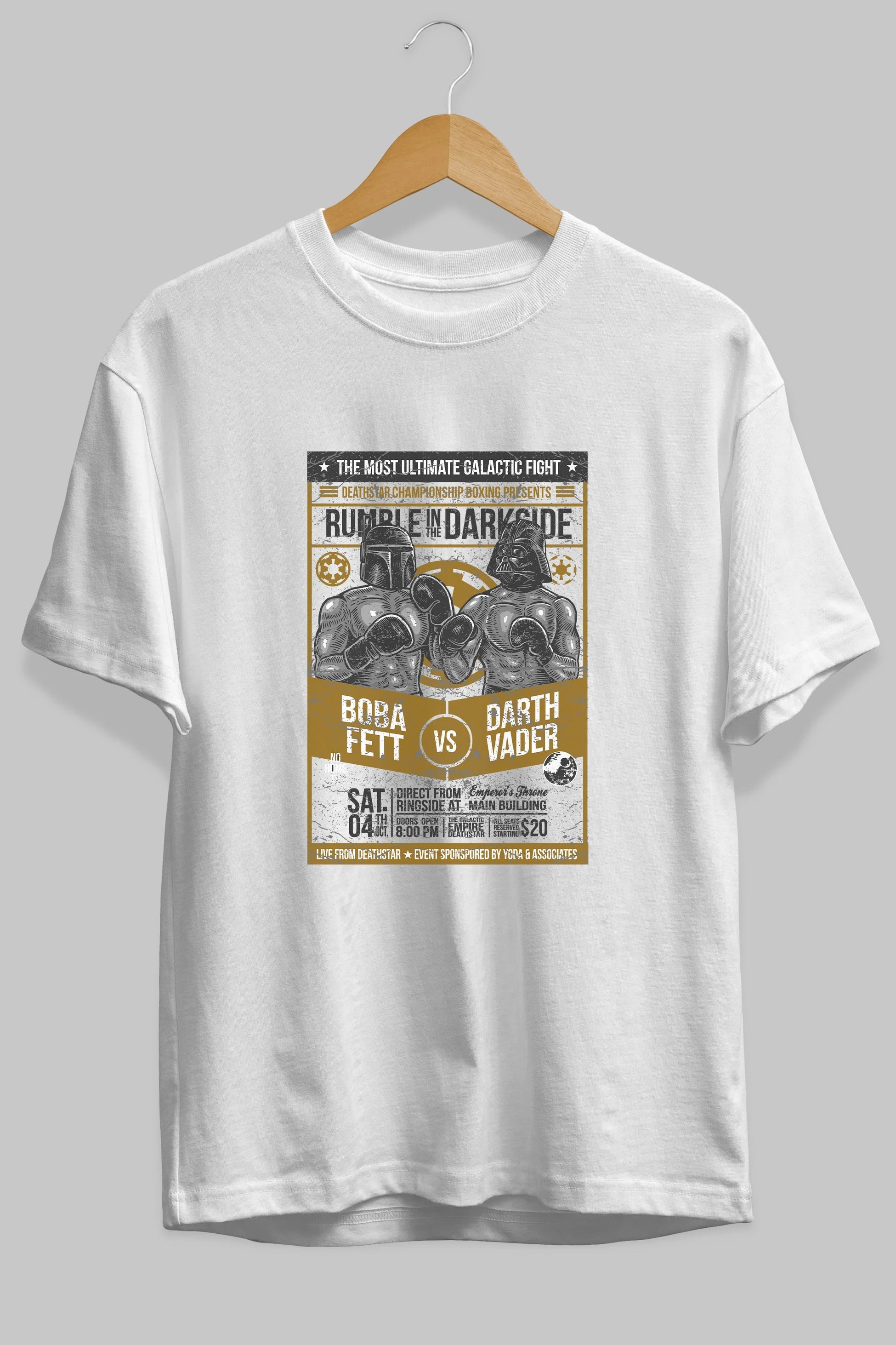 Rumble In The Darkside Ön Baskılı Oversize t-shirt Erkek Kadın Unisex %100 Pamuk tişort