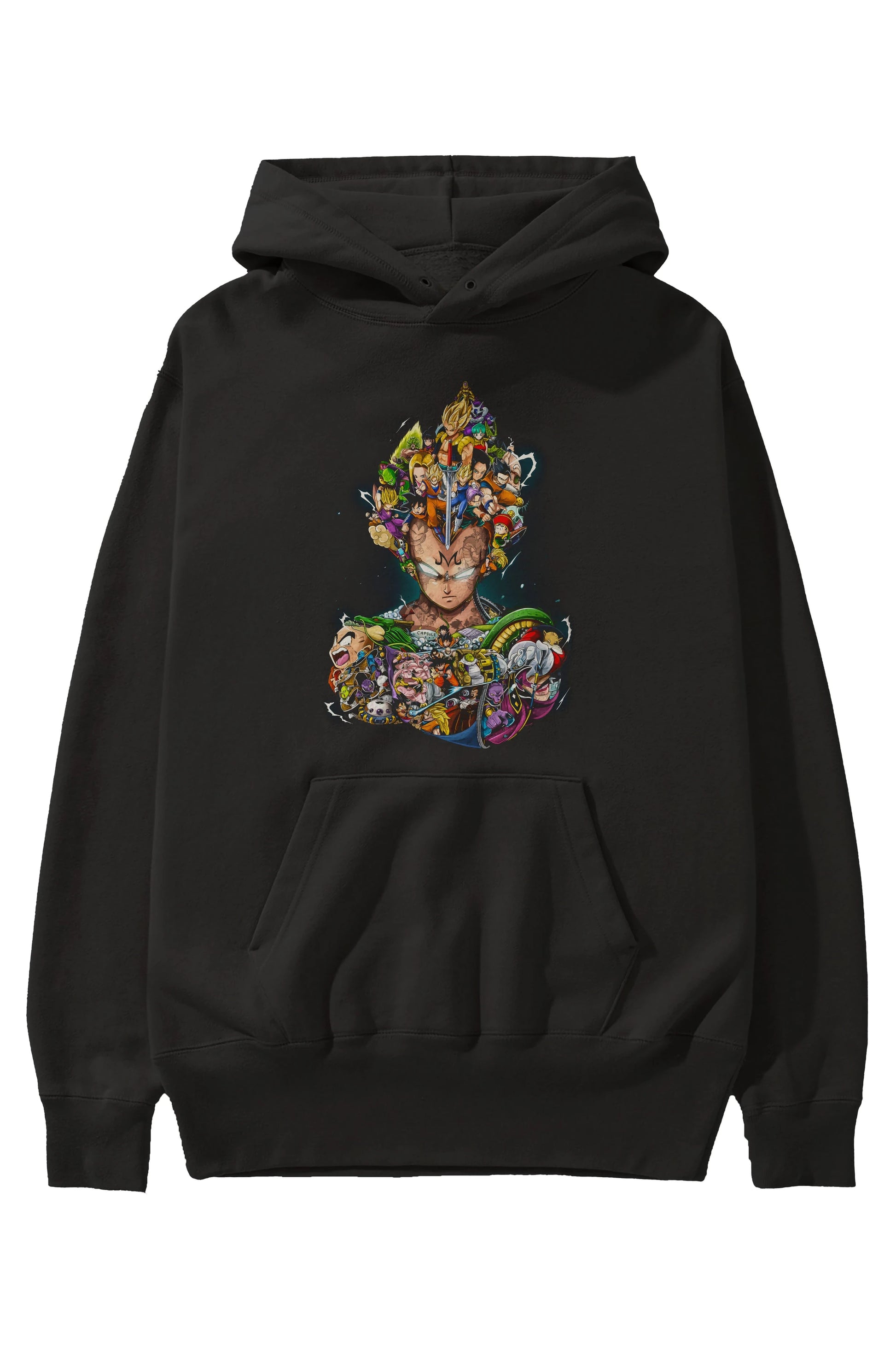 DRAGON BALL ART (3) Anime Ön Baskılı Hoodie Oversize Kapüşonlu Sweatshirt Erkek Kadın Unisex
