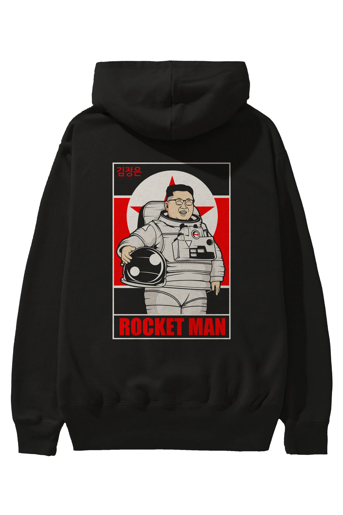 Astronot Kim Arka Baskılı Hoodie Oversize Kapüşonlu Sweatshirt Erkek Kadın Unisex