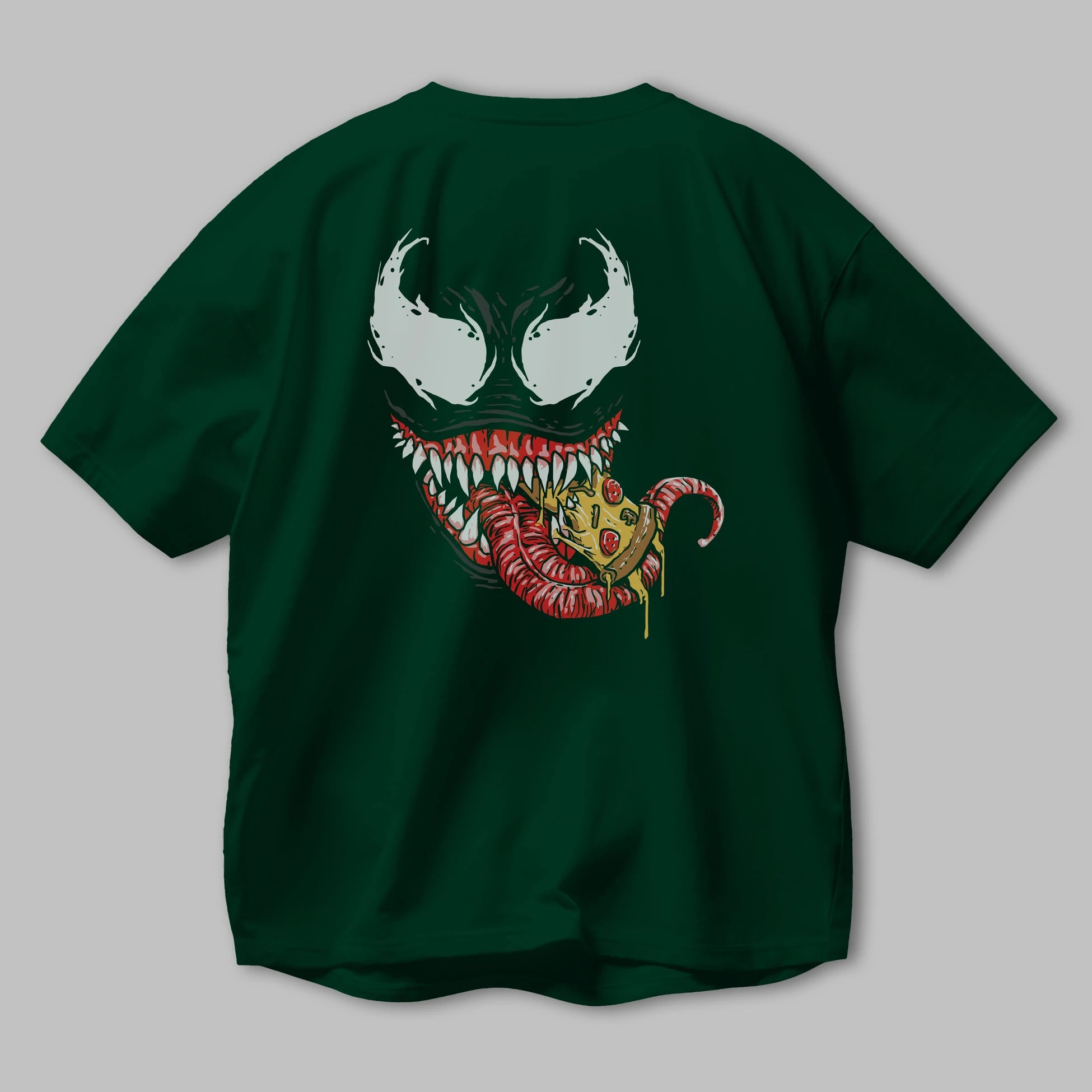 Venom (1) Arka Baskılı Oversize t-shirt Erkek Kadın Unisex %100 Pamuk Bisiklet Yaka tişort
