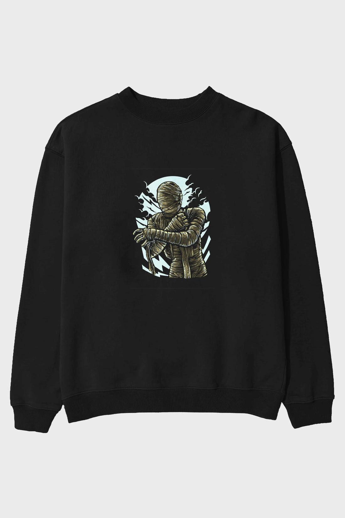 The Mummy Ön Baskılı Oversize Sweatshirt Erkek Kadın Unisex
