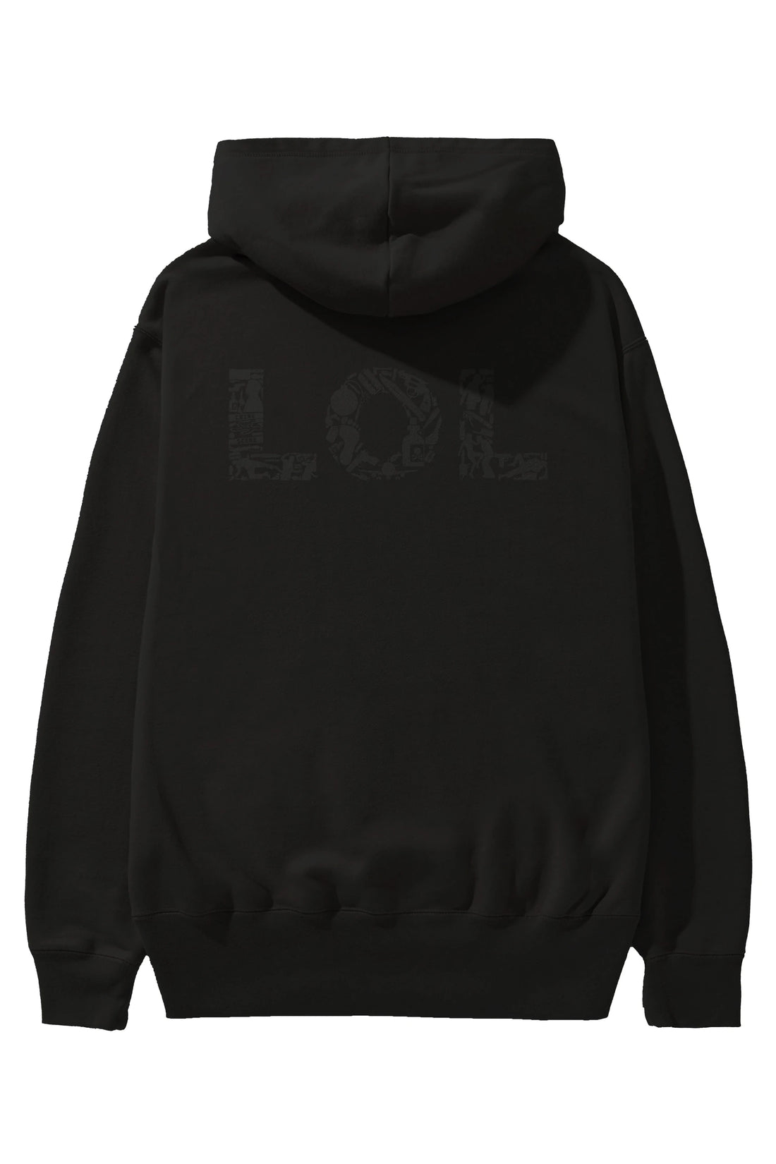LOL Arka Baskılı Hoodie Oversize Kapüşonlu Sweatshirt Erkek Kadın Unisex