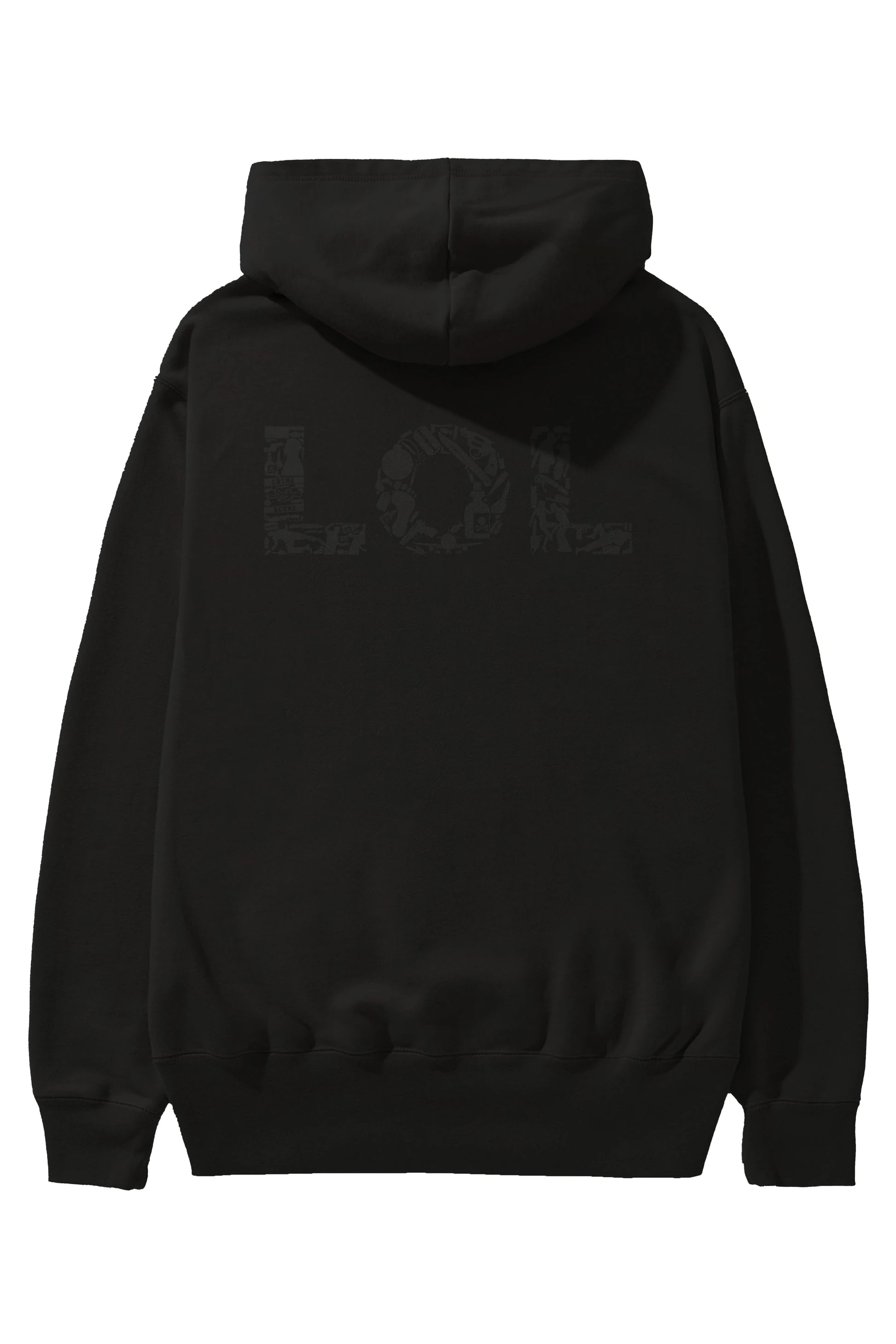 LOL Arka Baskılı Hoodie Oversize Kapüşonlu Sweatshirt Erkek Kadın Unisex