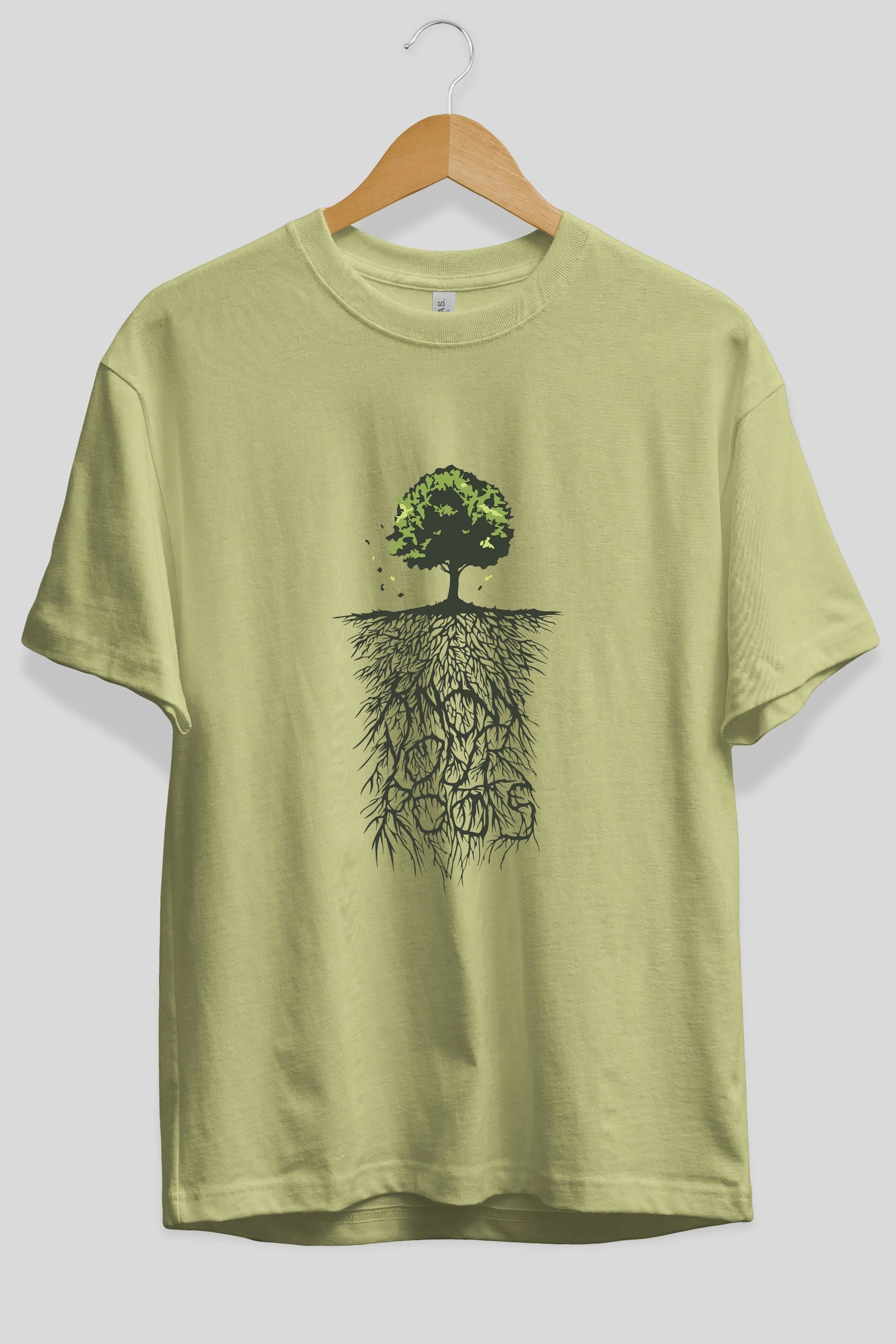 Know Your Roots Ön Baskılı Oversize t-shirt %100 pamuk Erkek Kadın Unisex