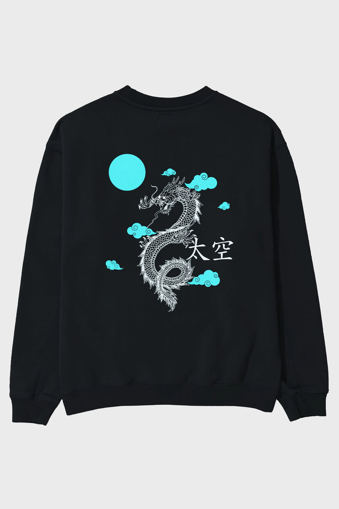 Chinese Dragon Arka Baskılı Oversize Sweatshirt Erkek Kadın Unisex