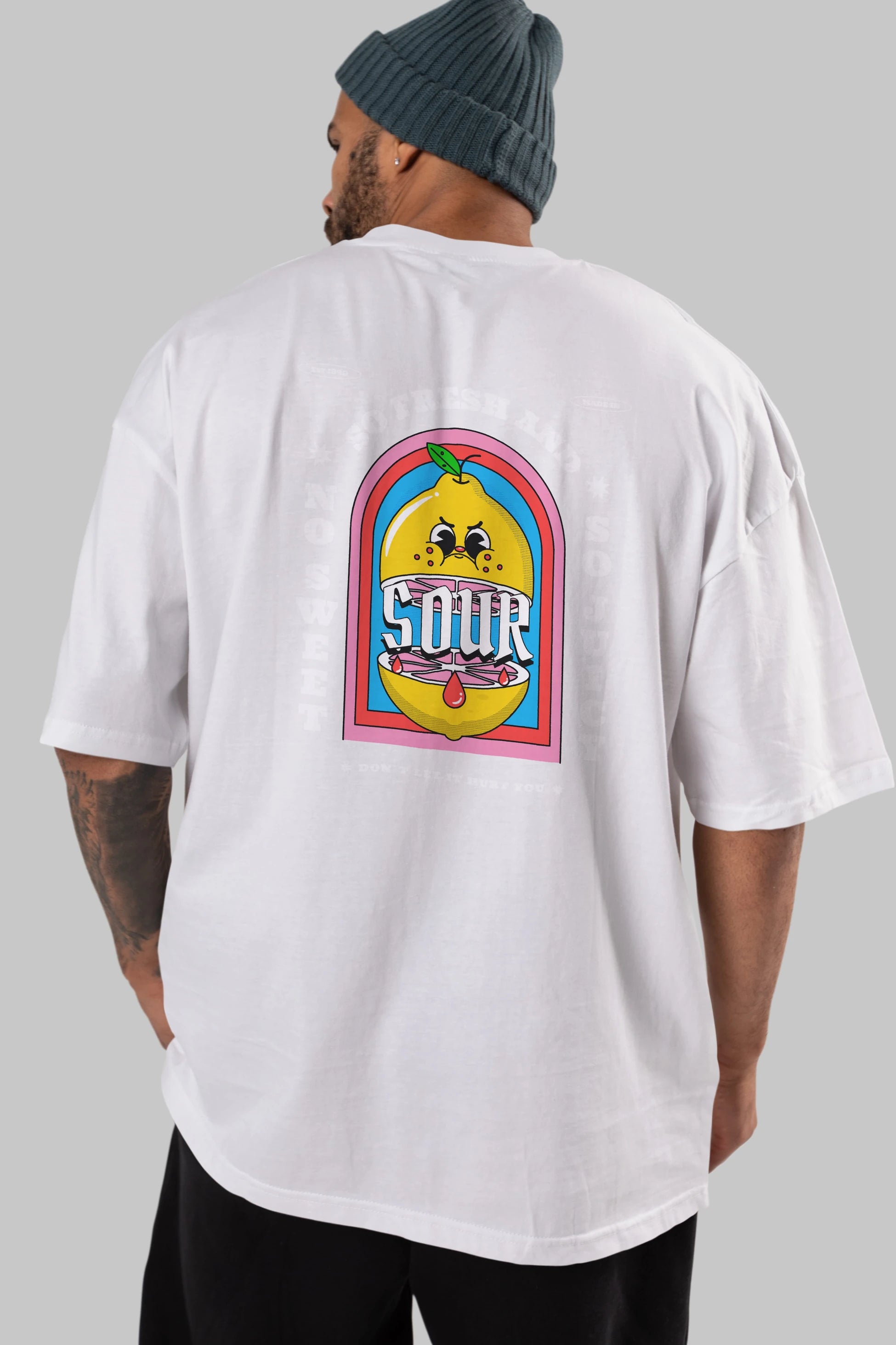 So Fresh And Sour Arka Baskılı Oversize t-shirt Erkek Kadın Unisex