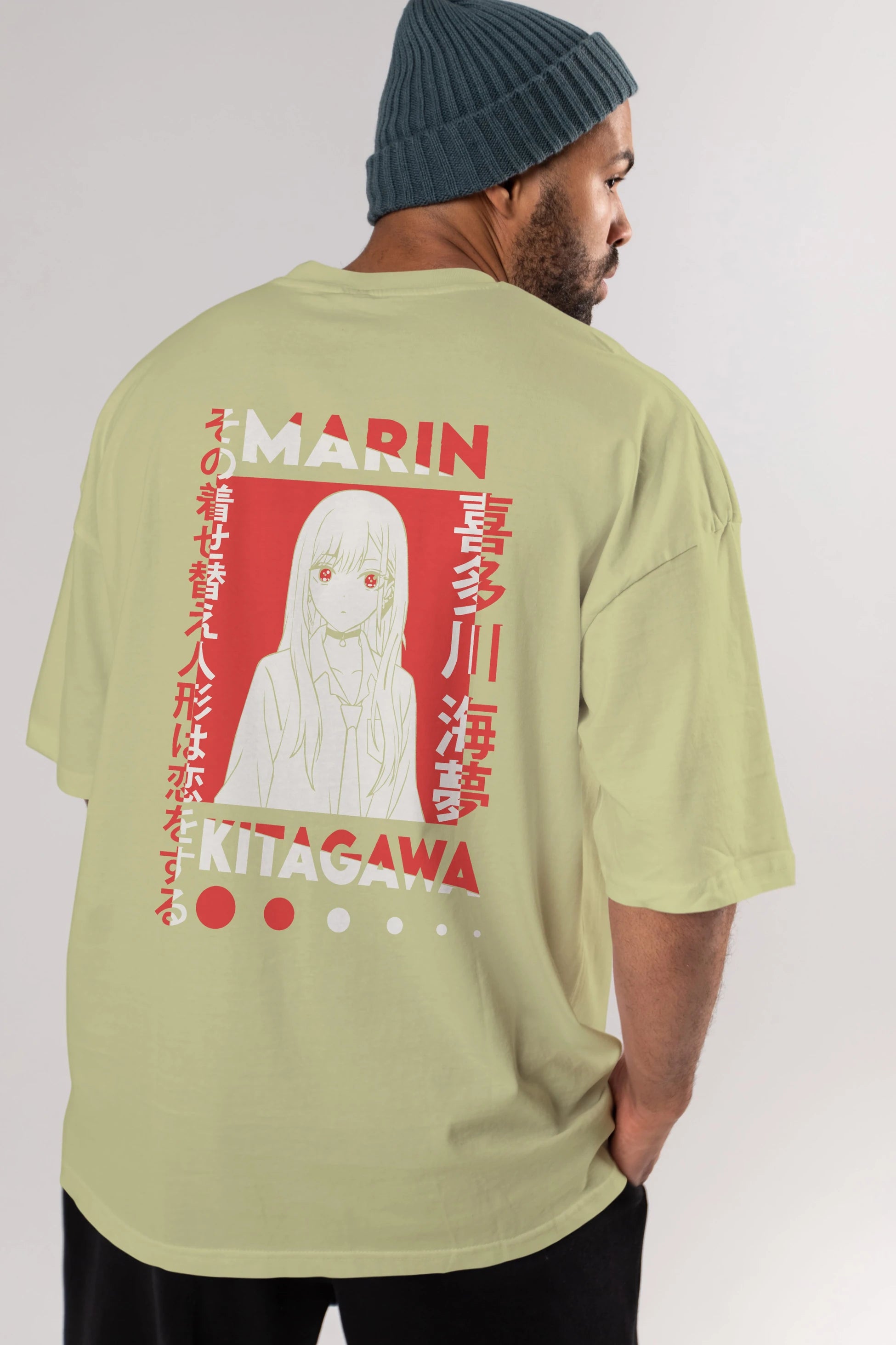 MARIN KITAGAWA Anime Arka Baskılı Oversize t-shirt Erkek Kadın Unisex