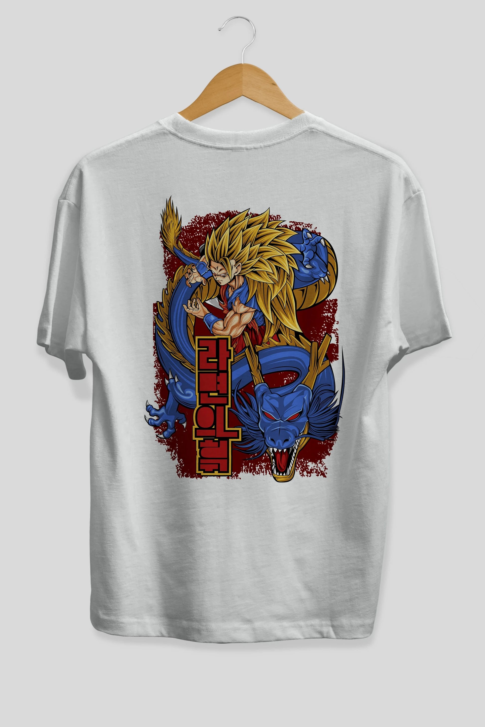 DRAGON BALL Z Anime Arka Baskılı Oversize t-shirt Erkek Kadın Unisex