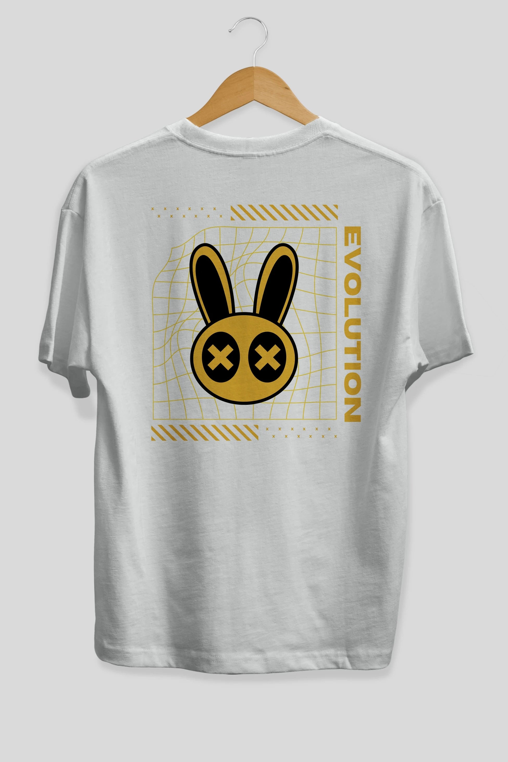 Evolution Yazılı Arka Baskılı Oversize t-shirt Erkek Kadın Unisex