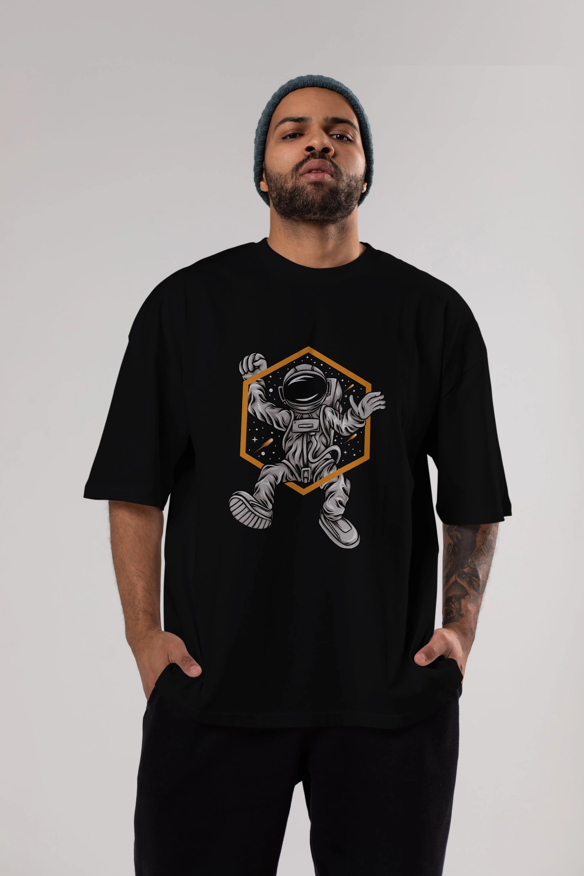 Astrofun Ön Baskılı Oversize t-shirt Erkek Kadın Unisex