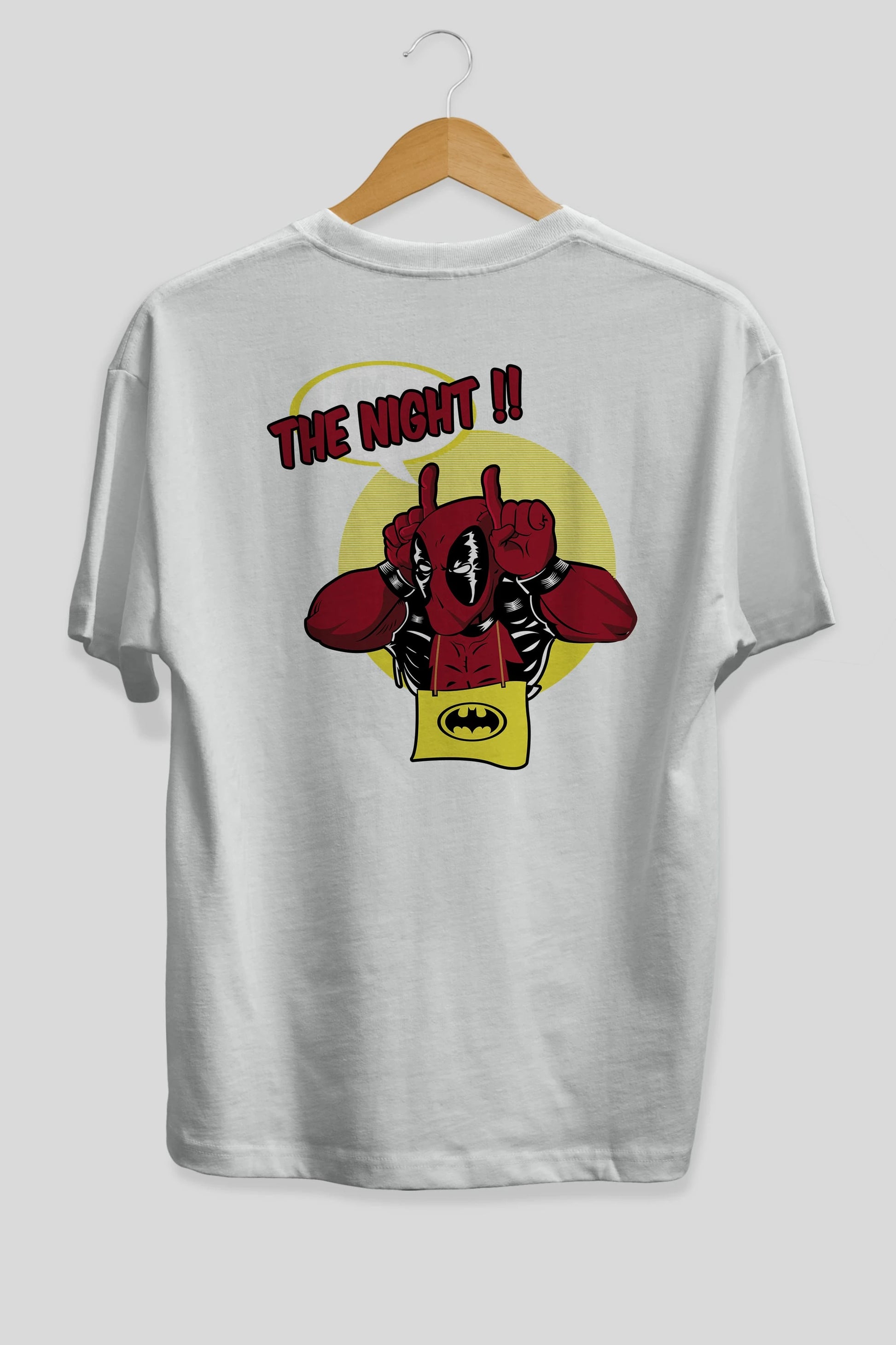 Deadpool (1) Arka Baskılı Oversize t-shirt Erkek Kadın Unisex %100 Pamuk Bisiklet Yaka tişort