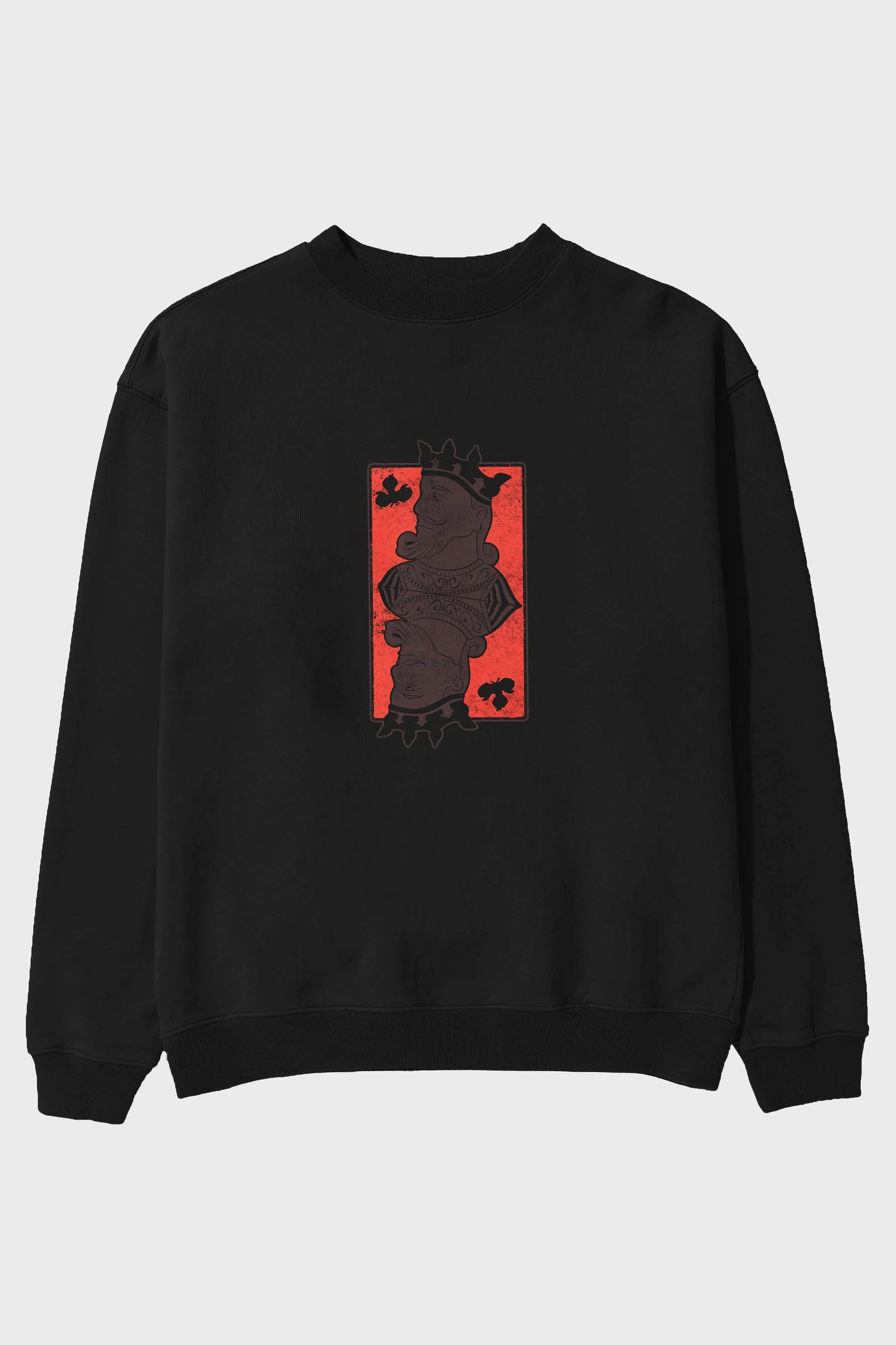 King Streetwear Ön Baskılı Oversize Sweatshirt Erkek Kadın Unisex