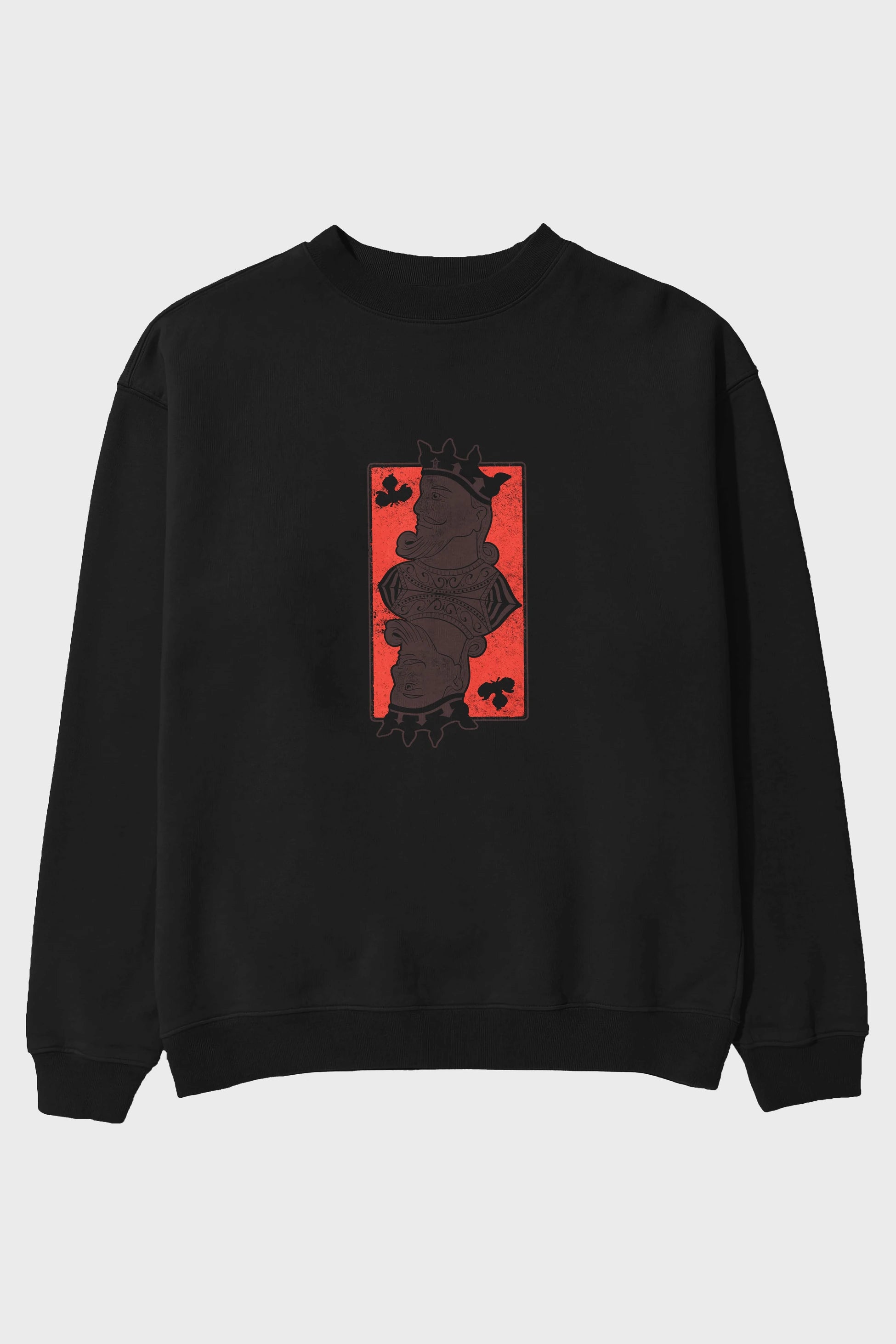 King Streetwear Ön Baskılı Oversize Sweatshirt Erkek Kadın Unisex