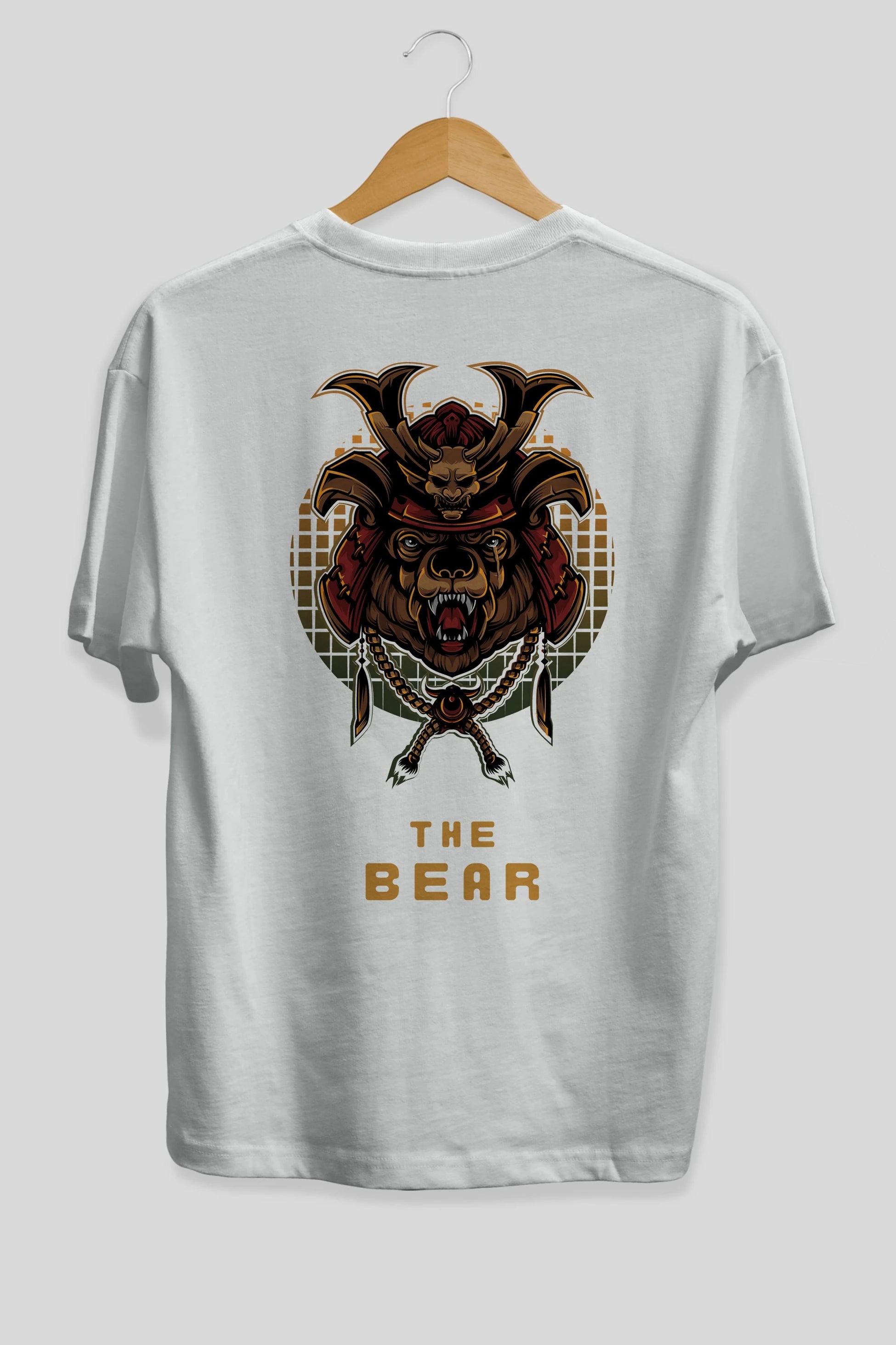 The Bear 2 Arka Baskılı Oversize t-shirt Erkek Kadın Unisex %100 Pamuk