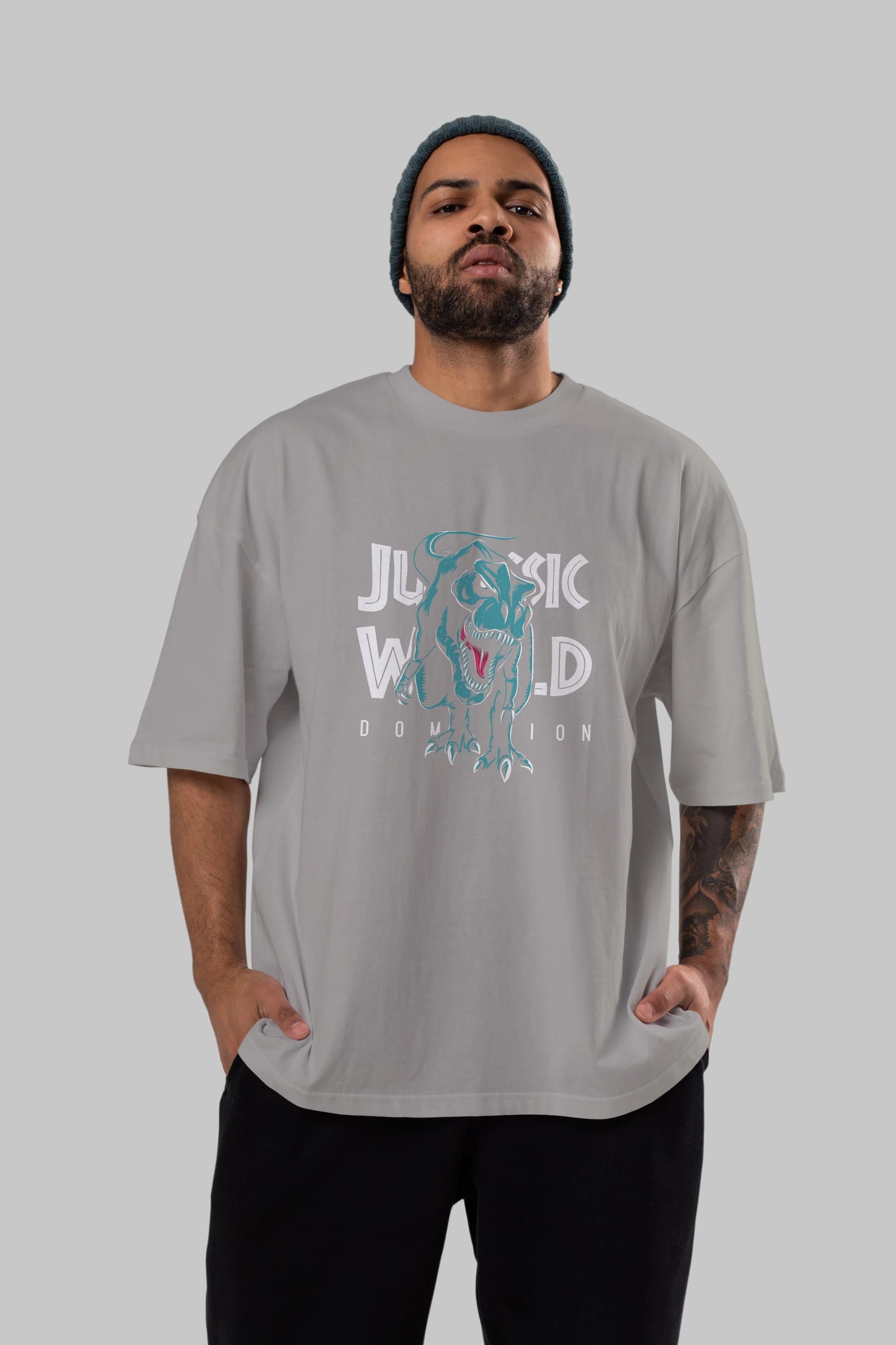 Jurassic Park (1) Ön Baskılı Oversize t-shirt Erkek Kadın Unisex %100 Pamuk Bisiklet Yaka tişort