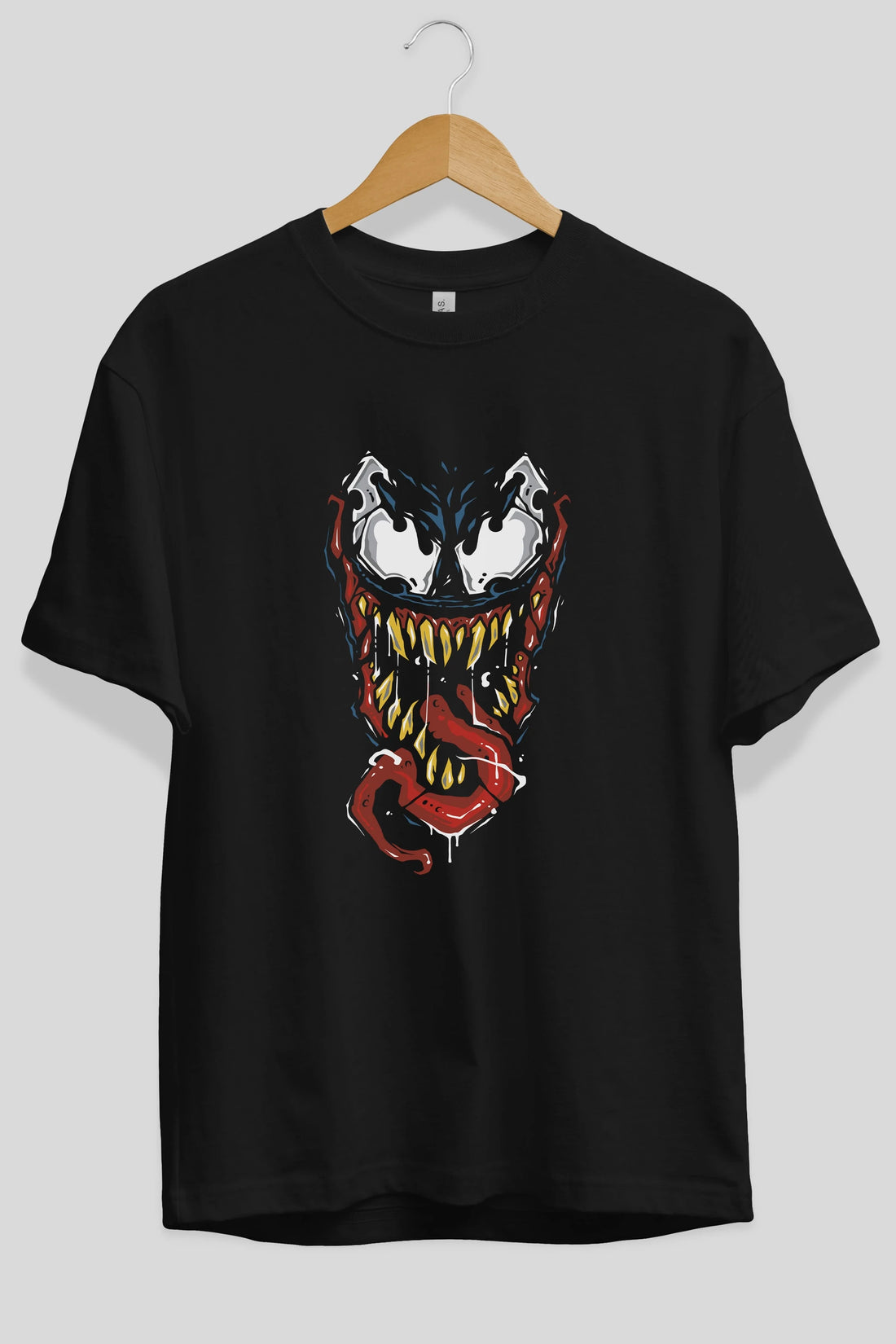 Venom (15) Ön Baskılı Oversize t-shirt Erkek Kadın Unisex %100 Pamuk Bisiklet Yaka tişort