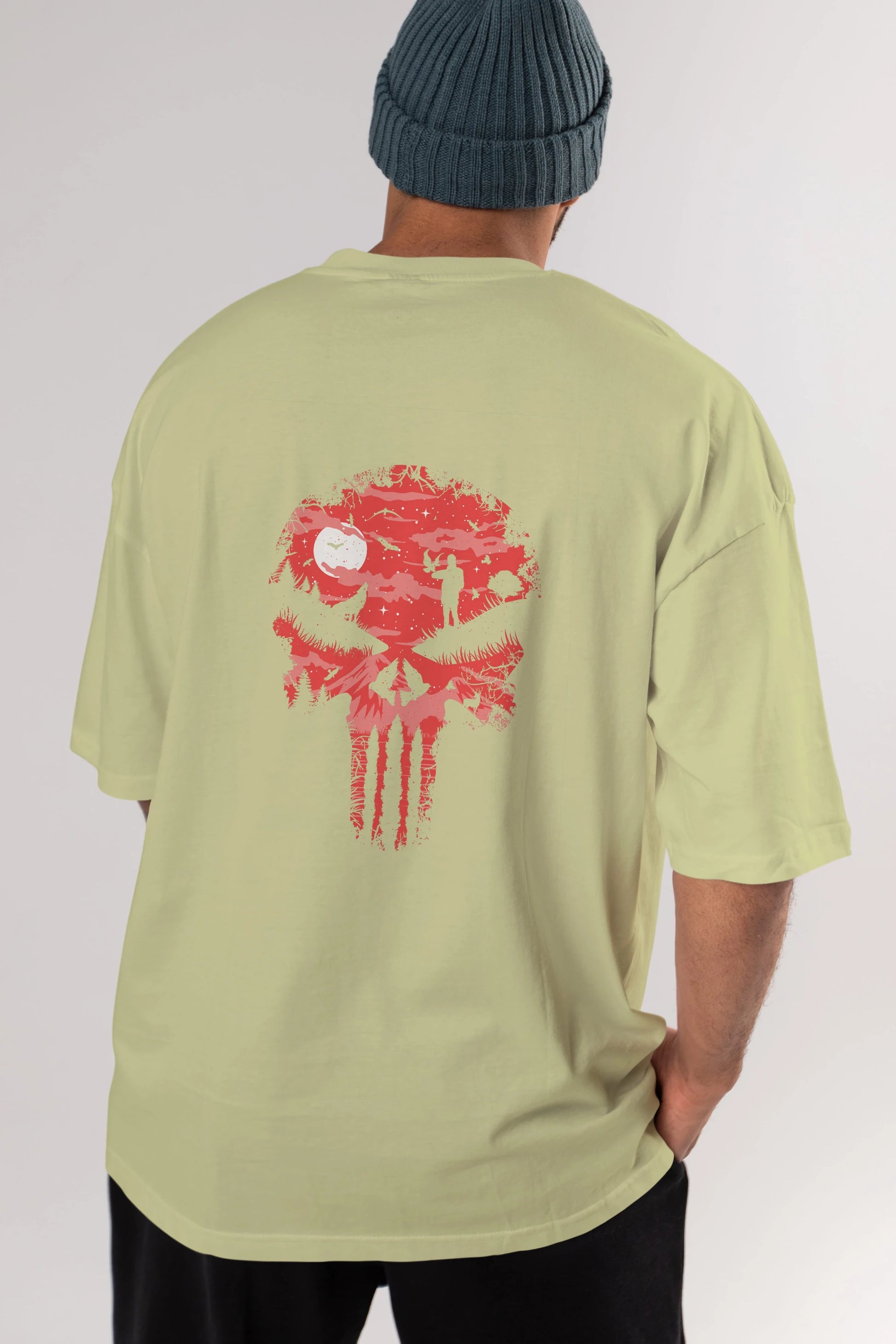 Stand And Bleed Arka Baskılı Oversize t-shirt %100 pamuk Erkek Kadın Unisex