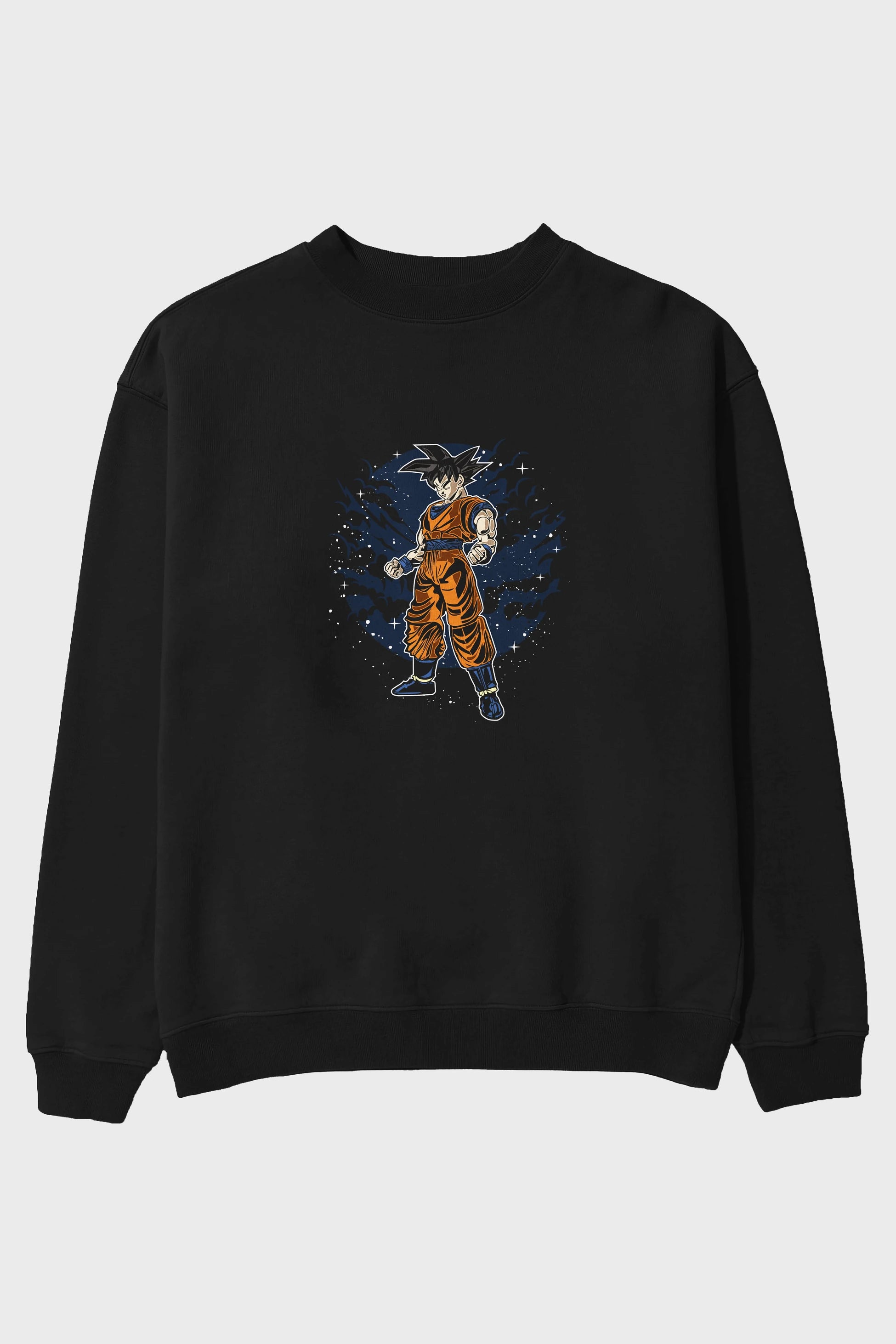 GOKU Ön Baskılı Oversize Sweatshirt Erkek Kadın Unisex