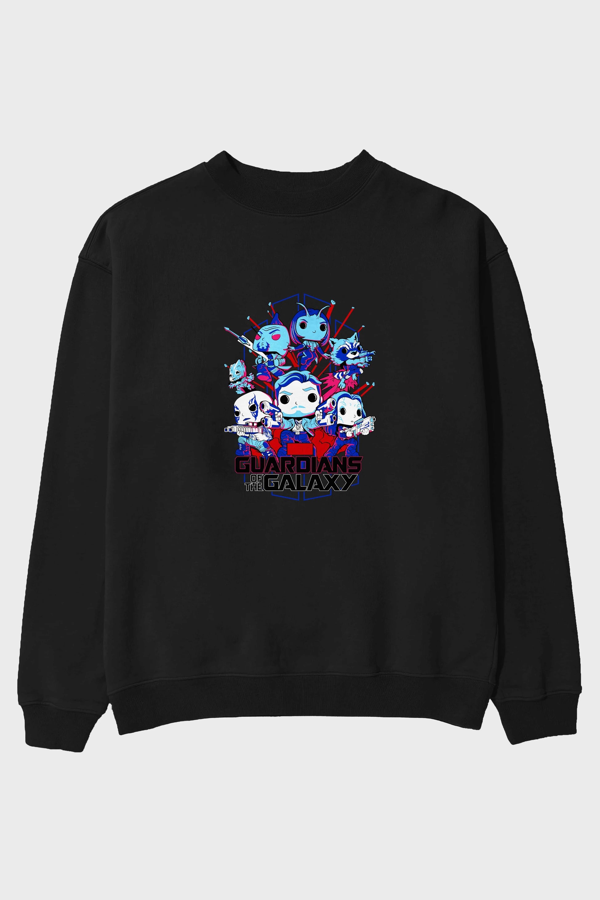 Guardians of the Galaxy Ön Baskılı Oversize Sweatshirt Erkek Kadın Unisex