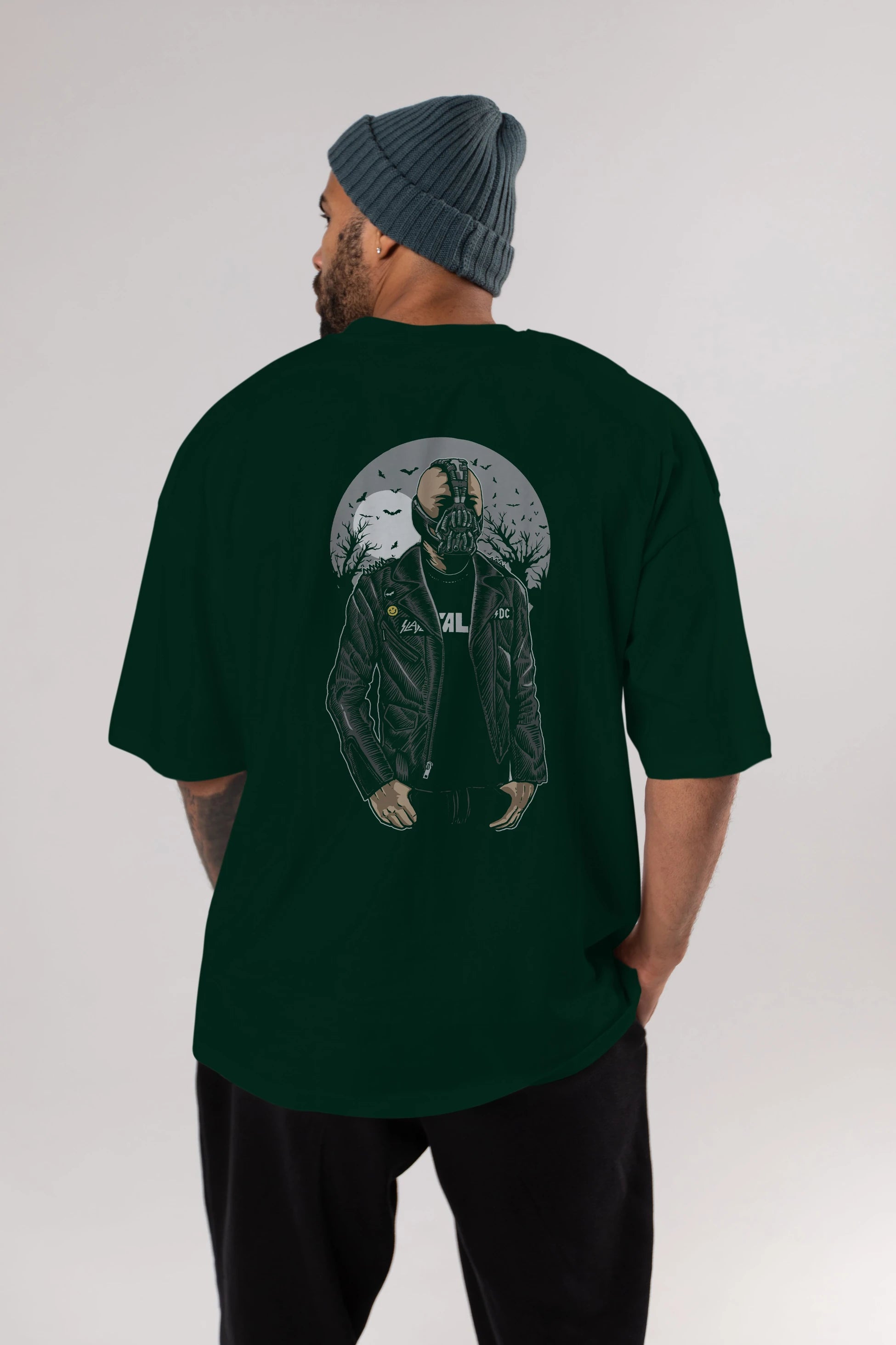 Bane Arka Baskılı Oversize t-shirt Erkek Kadın Unisex %100 Pamuk