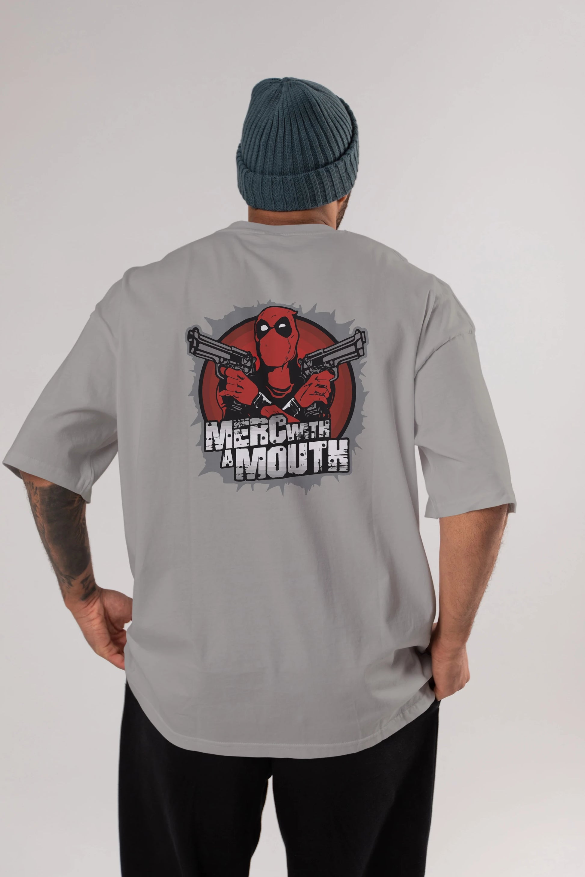 Deadpool (13) Arka Baskılı Oversize t-shirt Erkek Kadın Unisex %100 Pamuk Bisiklet Yaka tişort