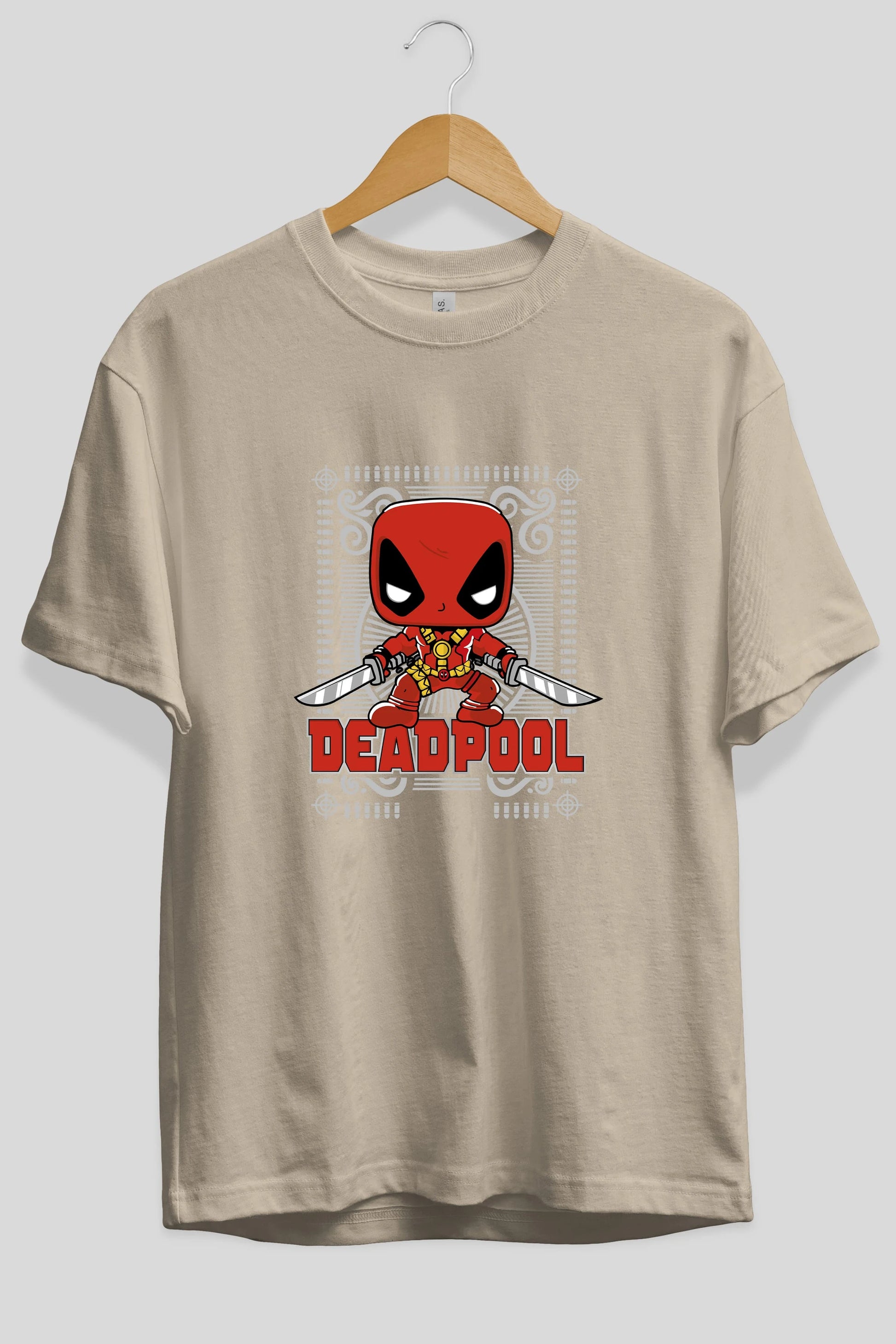 Deadpool (17) Ön Baskılı Oversize t-shirt Erkek Kadın Unisex %100 Pamuk Bisiklet Yaka tişort