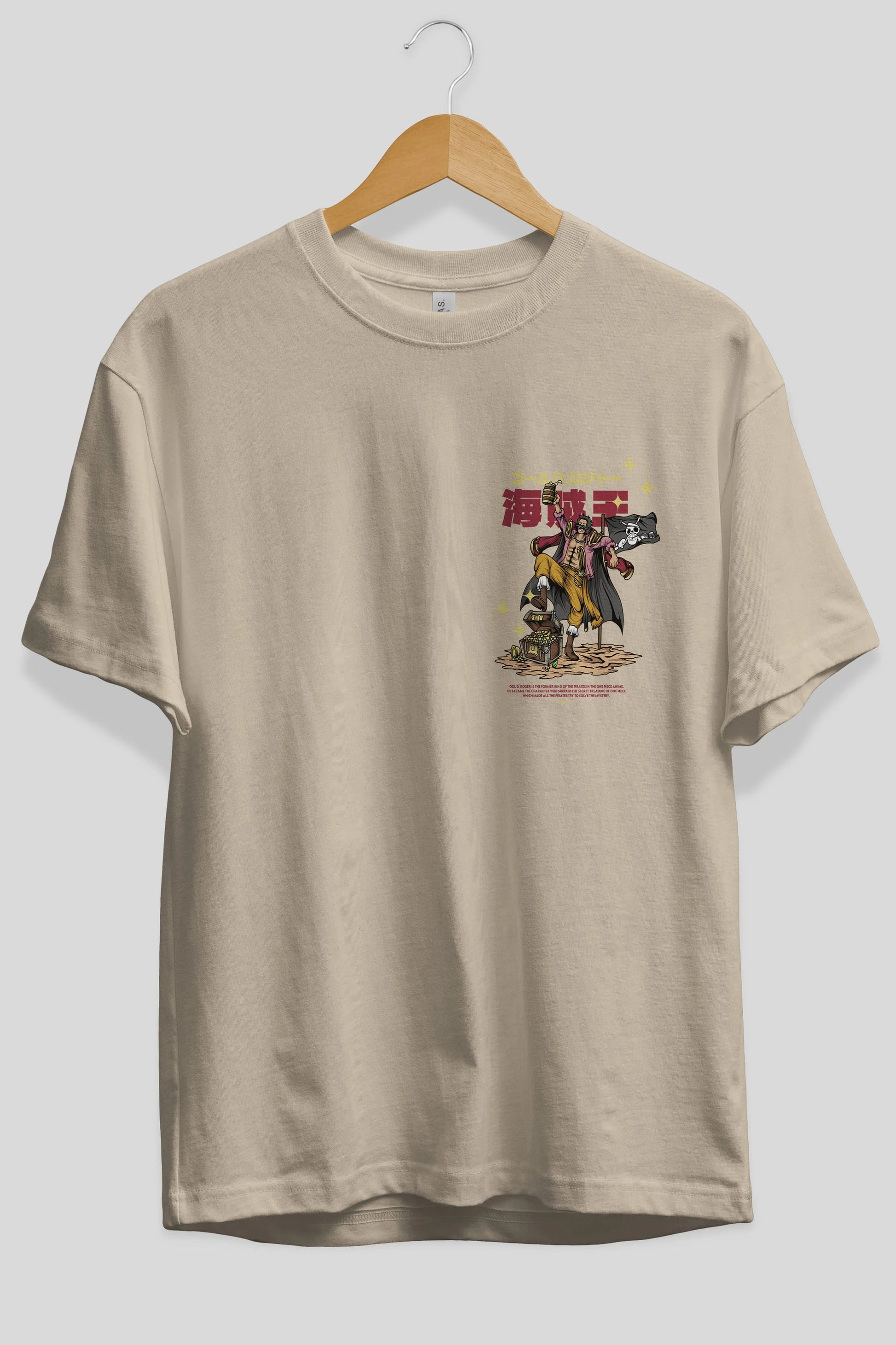 Roger Ön Sol Baskılı Oversize t-shirt Erkek Kadın Unisex %100 Pamuk Bisiklet Yaka tişort