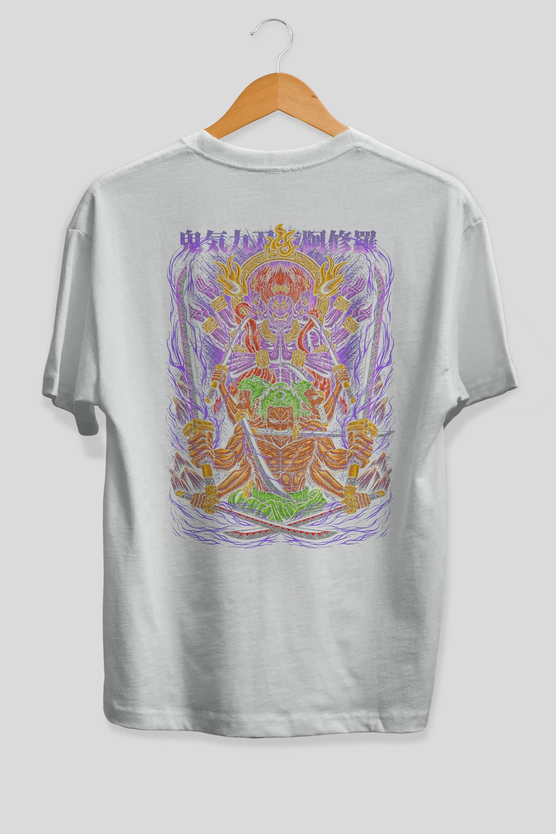 RORONOA ZORO 2 Anime Arka Baskılı Oversize t-shirt Erkek Kadın Unisex
