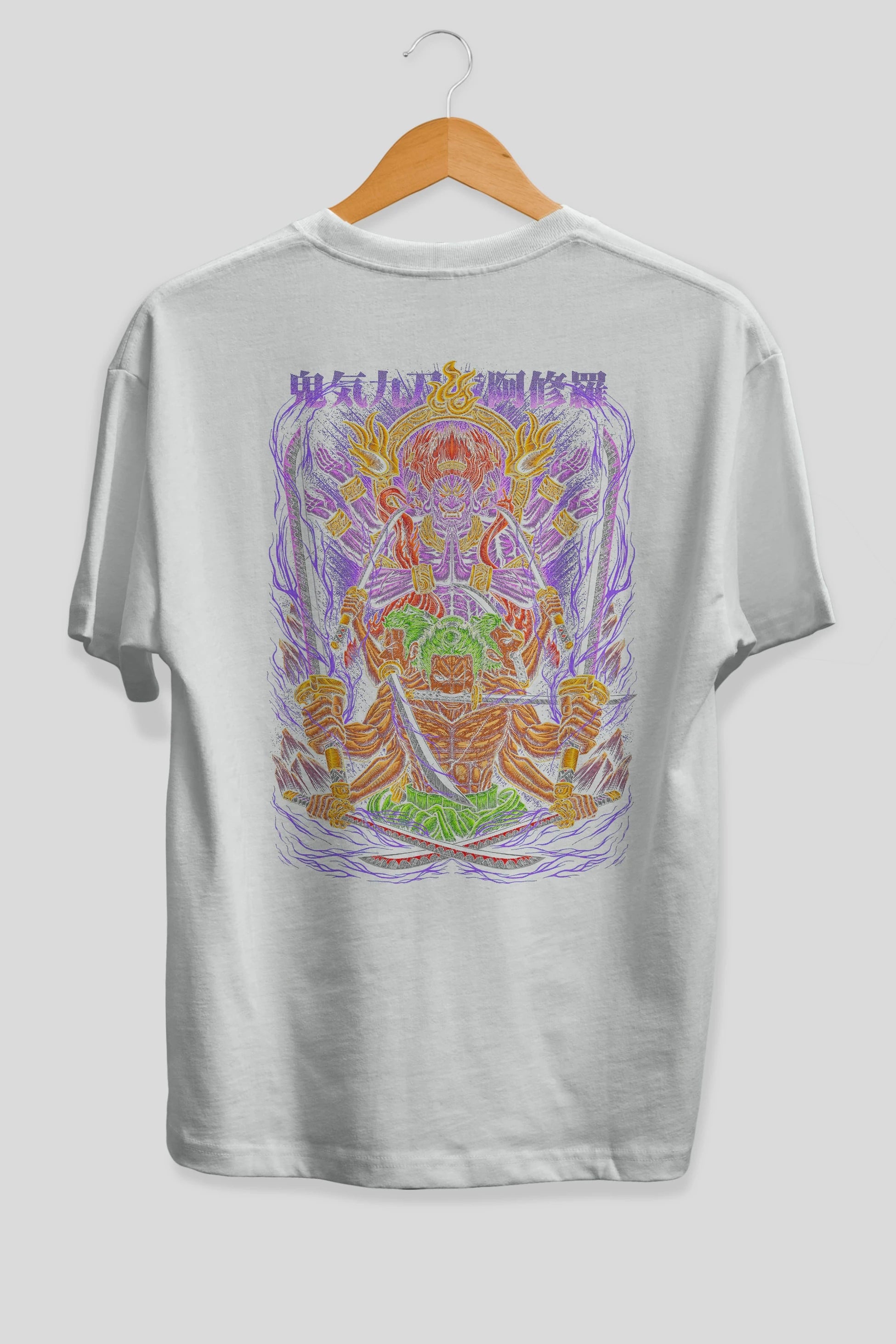 RORONOA ZORO 2 Anime Arka Baskılı Oversize t-shirt Erkek Kadın Unisex
