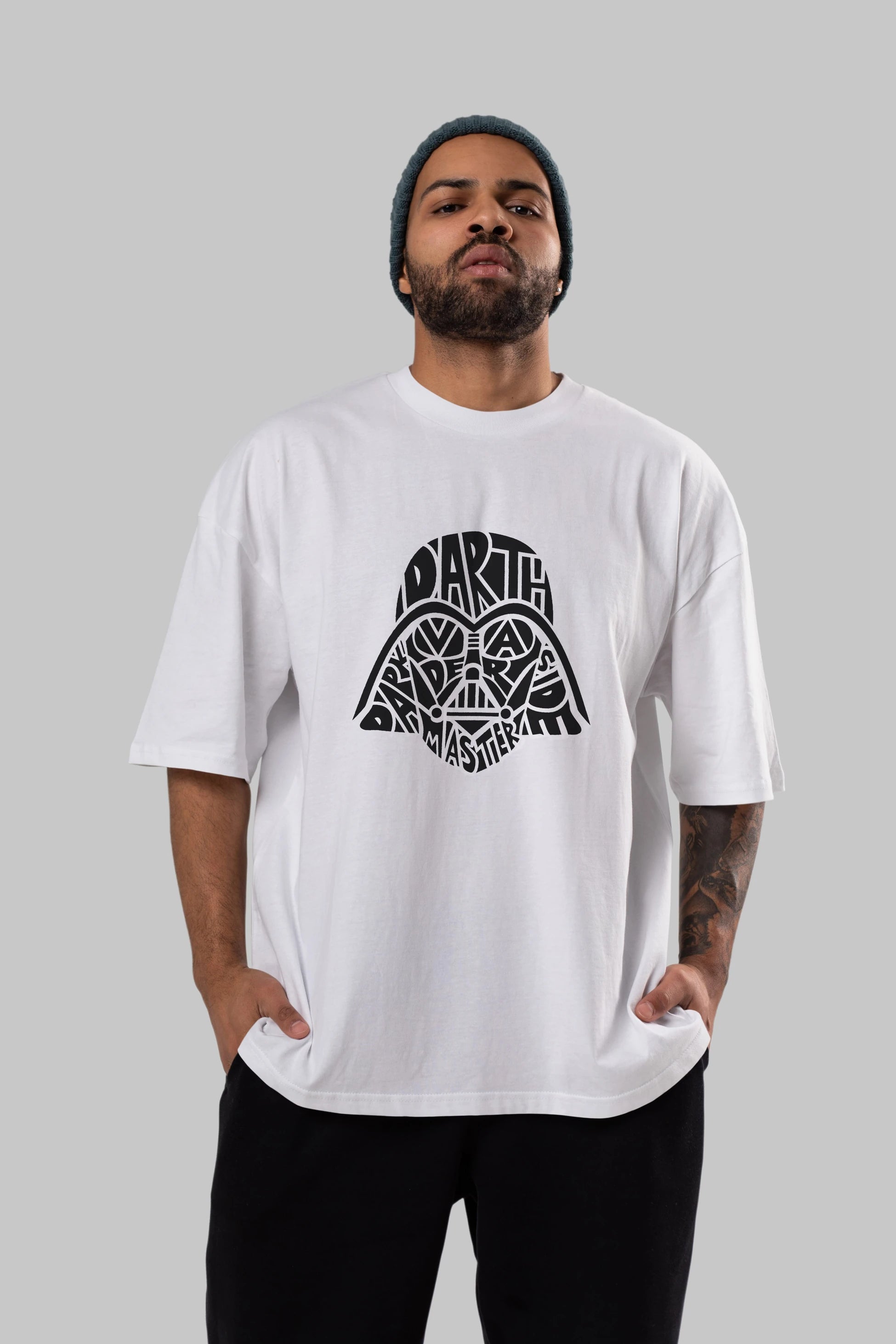 Darth Vader Ön Baskılı Oversize t-shirt %100 pamuk Erkek Kadın Unisex