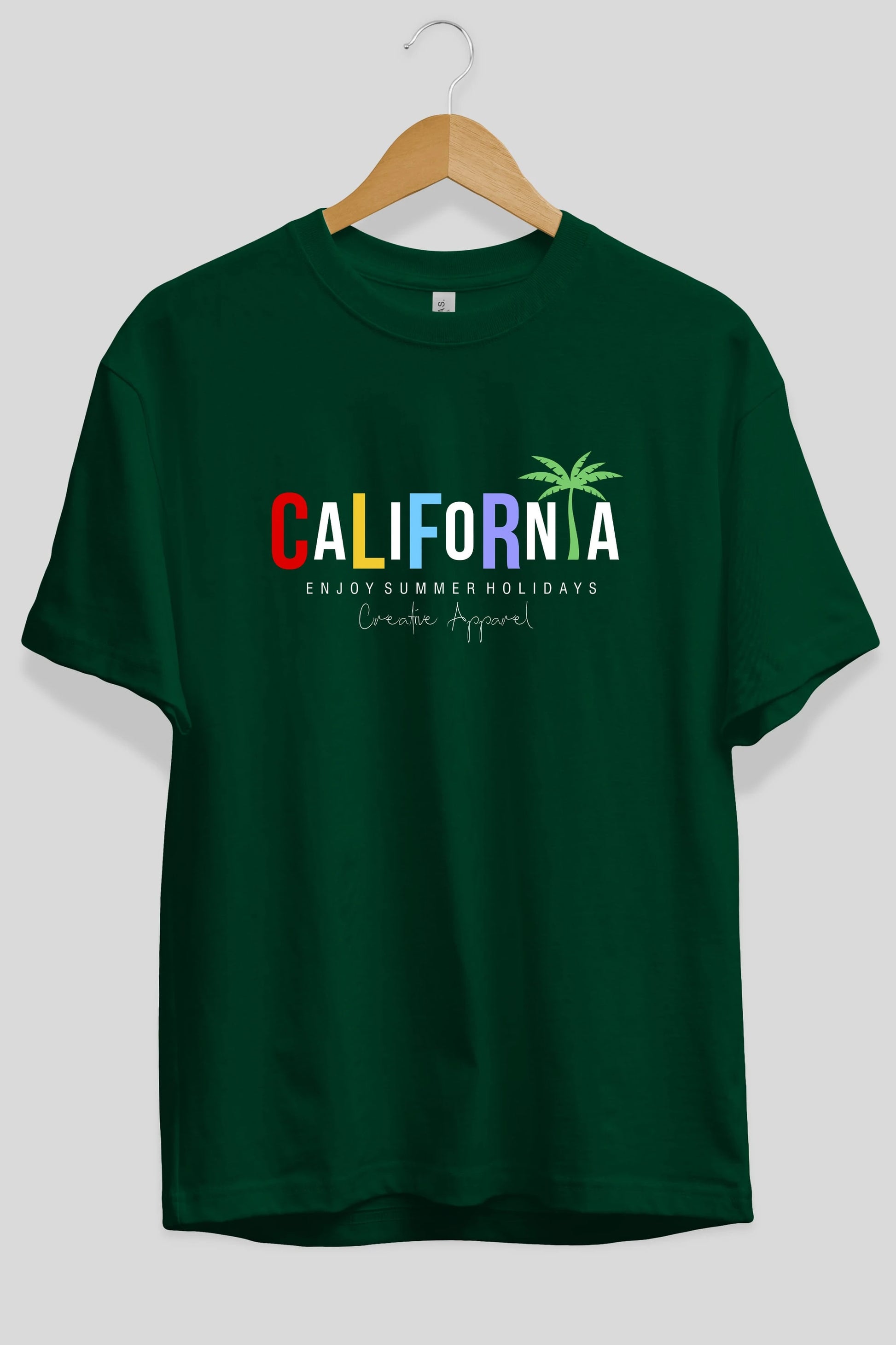 California 2 Ön Baskılı Oversize t-shirt Erkek Kadın Unisex