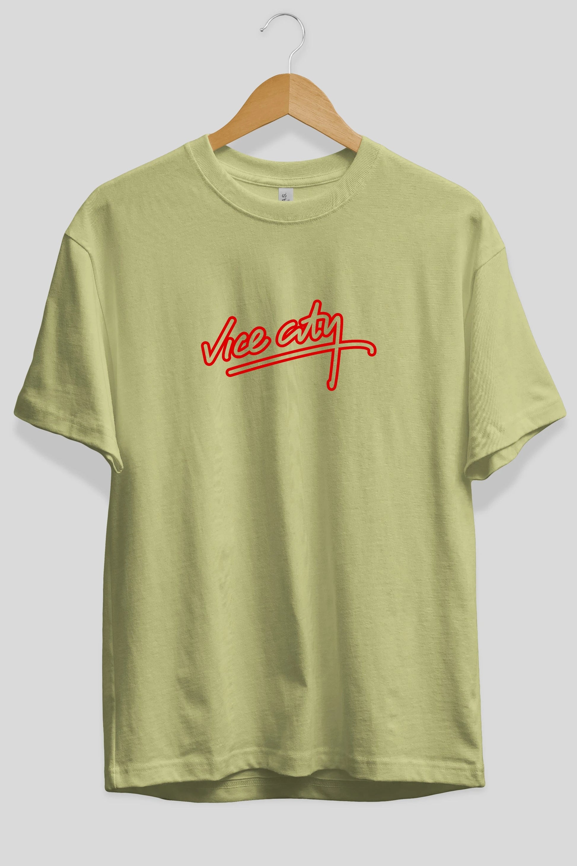 Vice City Ön Baskılı Oversize t-shirt %100 pamuk Erkek Kadın Unisex