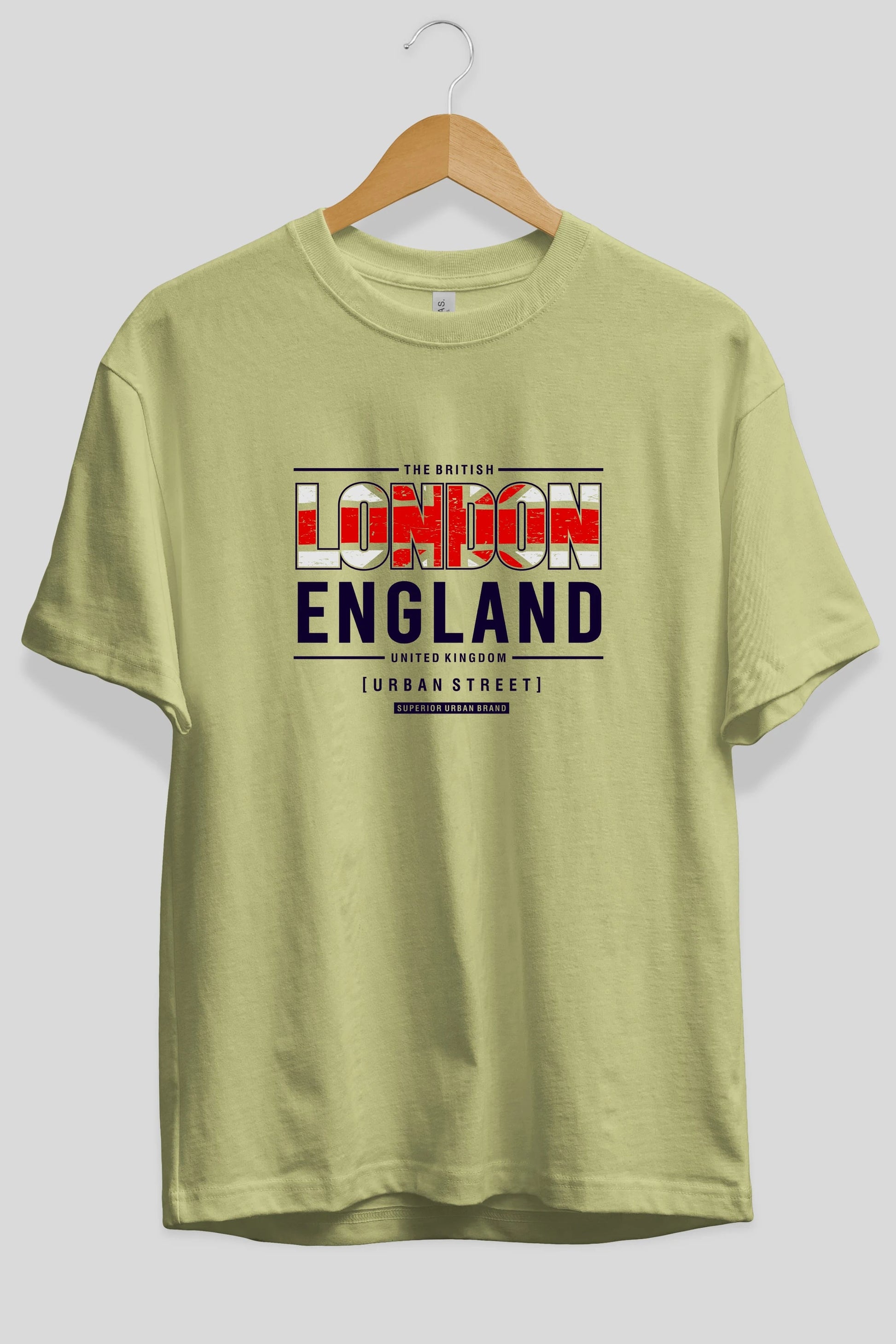 London England 2 Ön Baskılı Oversize t-shirt Erkek Kadın Unisex