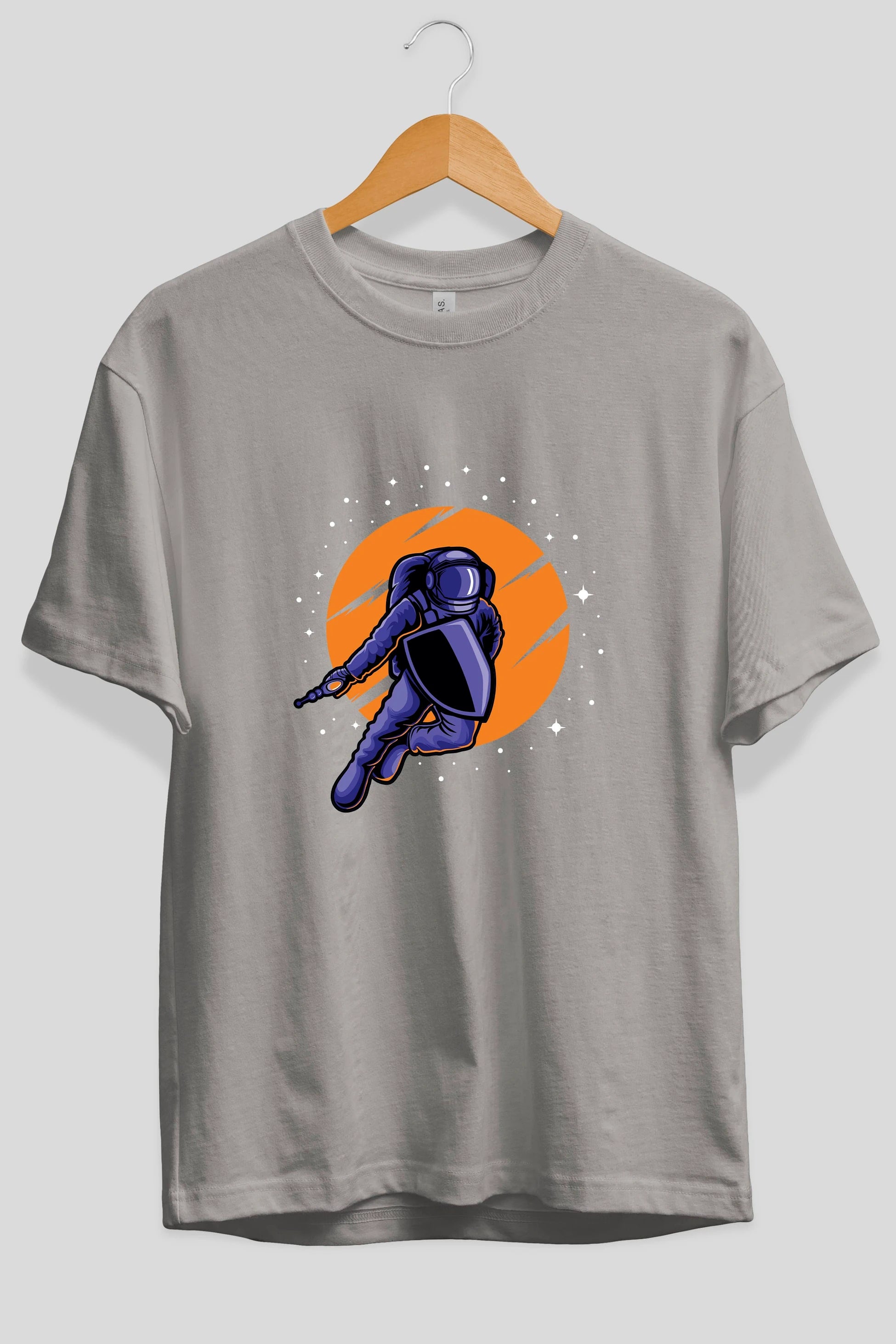 Astro Wars Ön Baskılı Oversize t-shirt Erkek Kadın Unisex