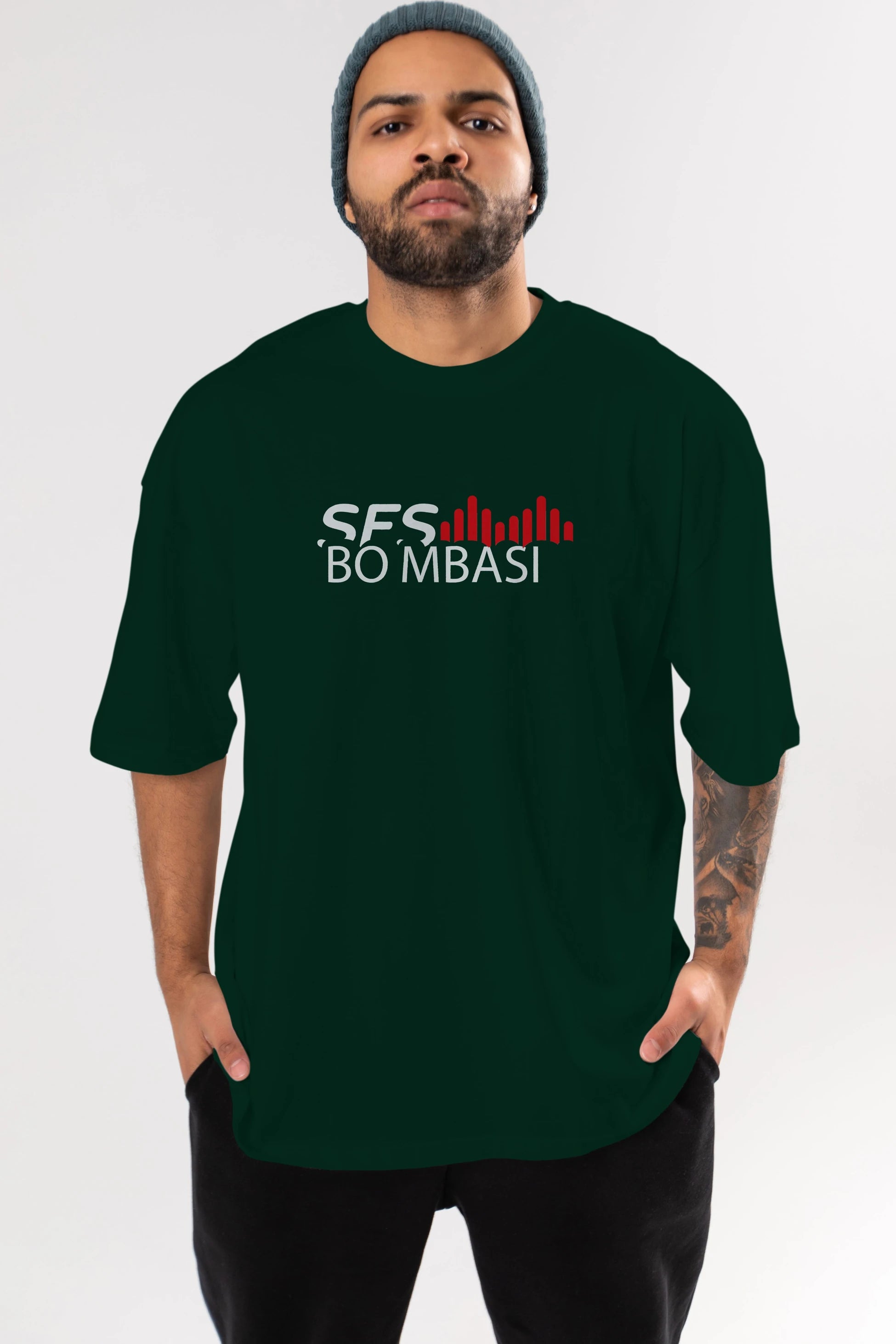 Ses Bombası Ön Baskılı Oversize t-shirt %100 pamuk Erkek Kadın Unisex