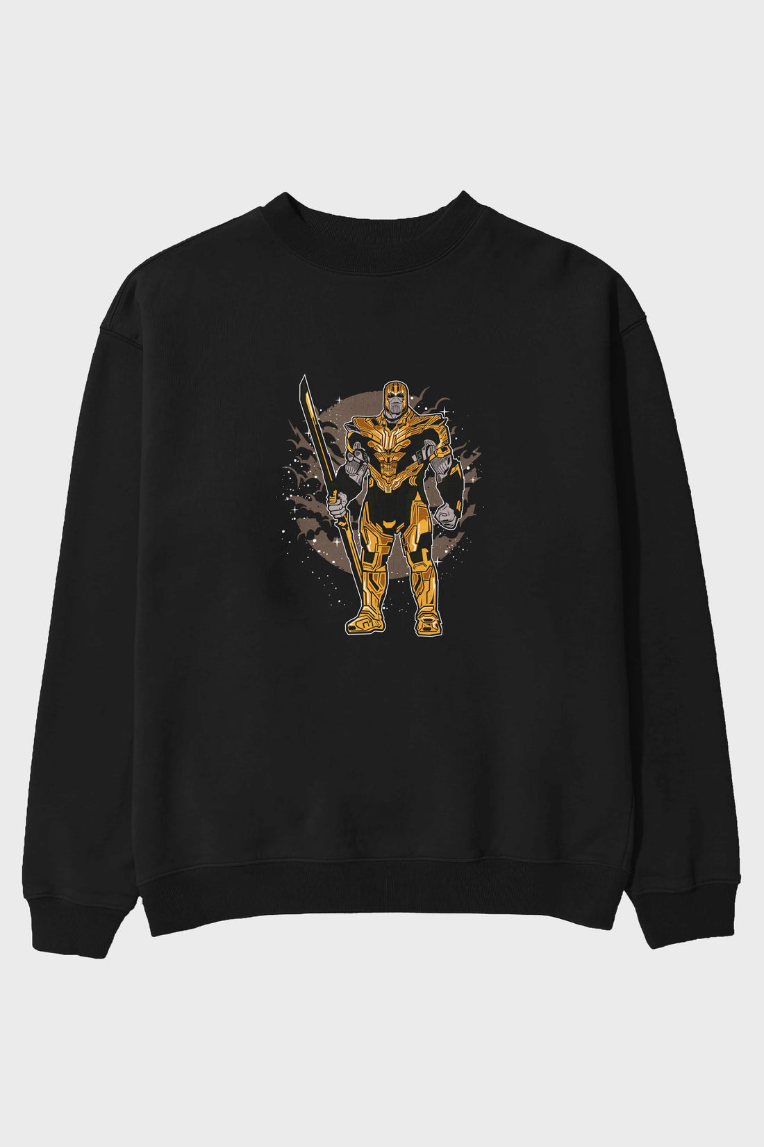 Thanos Ön Baskılı Oversize Sweatshirt Erkek Kadın Unisex