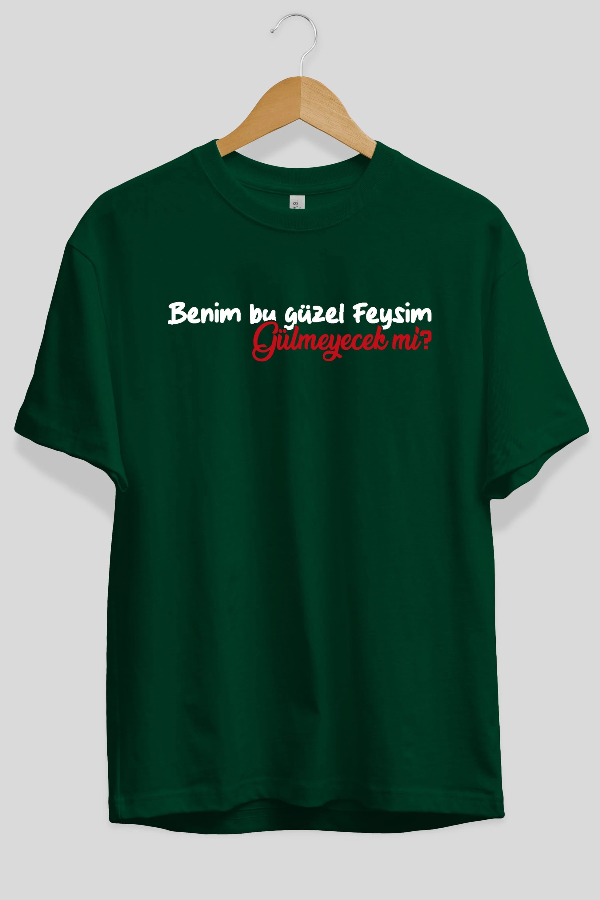 Benim Bu Güzel Feysim Ön Baskılı Oversize t-shirt %100 pamuk Erkek Kadın Unisex