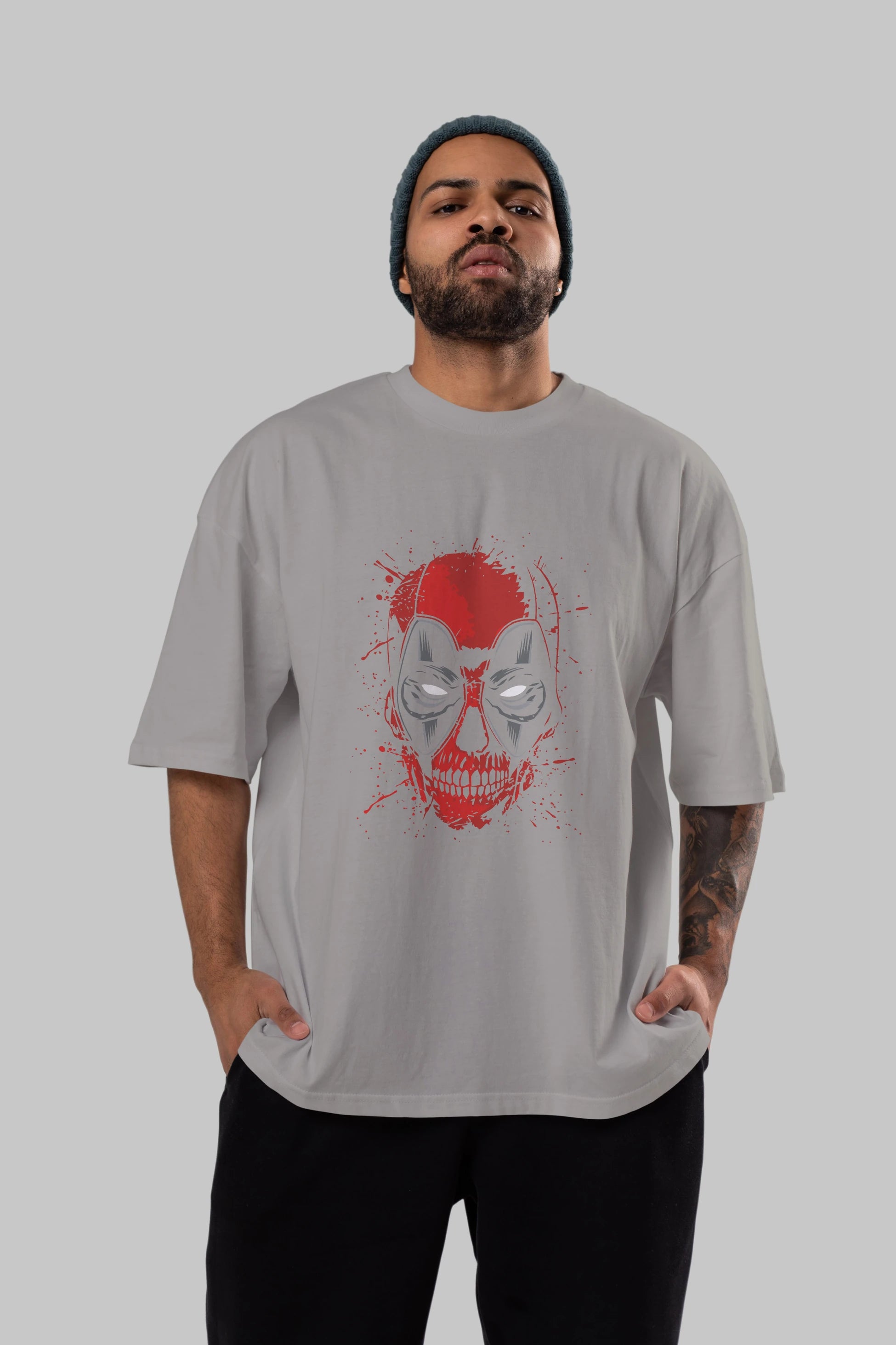 Deadpool (3) Ön Baskılı Oversize t-shirt Erkek Kadın Unisex %100 Pamuk Bisiklet Yaka tişort