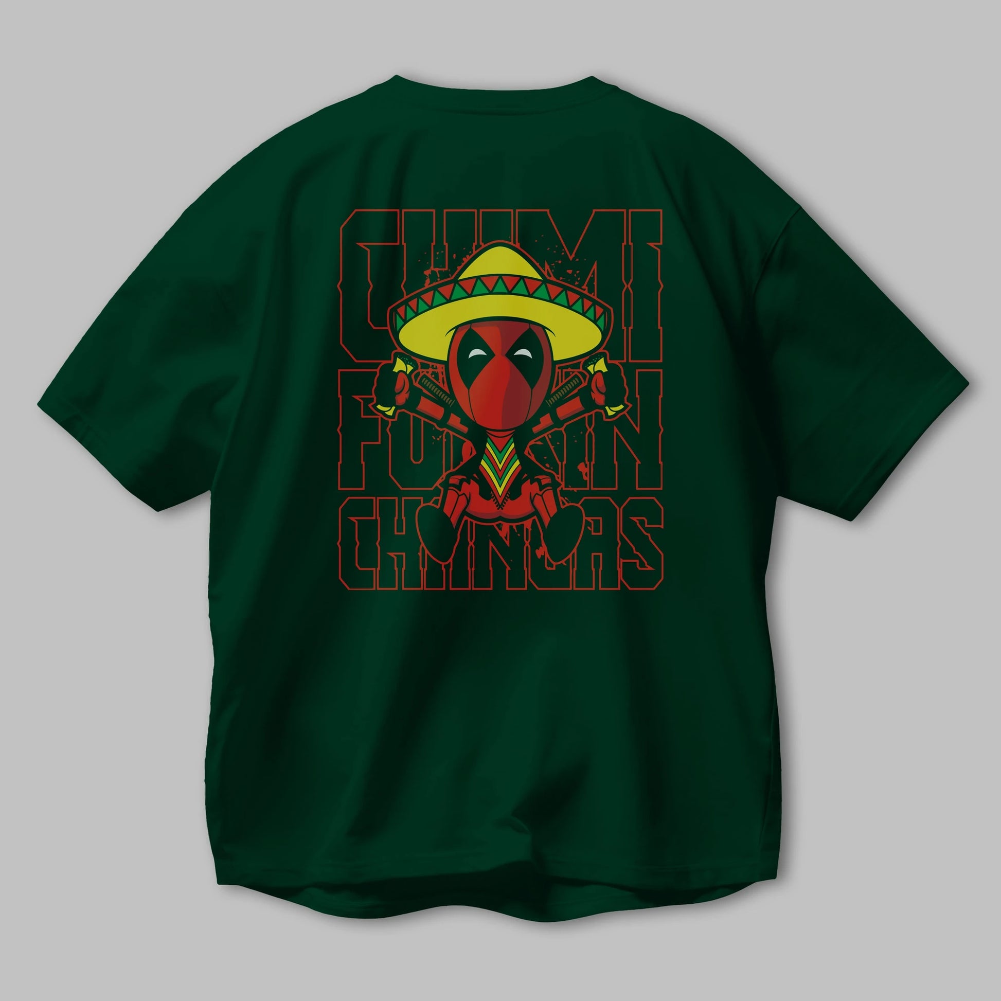 Deadpool (14) Arka Baskılı Oversize t-shirt Erkek Kadın Unisex %100 Pamuk Bisiklet Yaka tişort